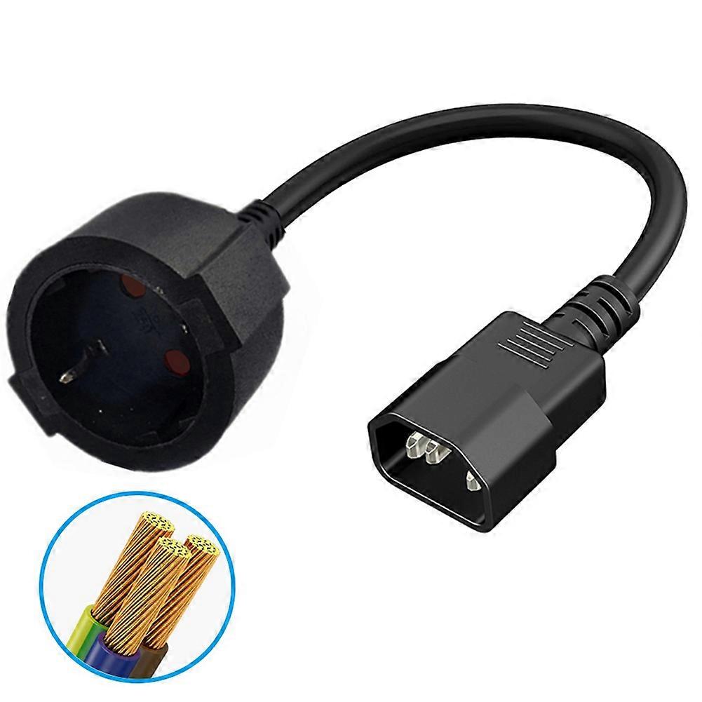 Pdu-usv-netzkabel: Iec C14-stecker Auf Europäischen Schuko-stecker, 30 Cm Verlängerungskabel, Cee7/4 Schuko-netzkabel
