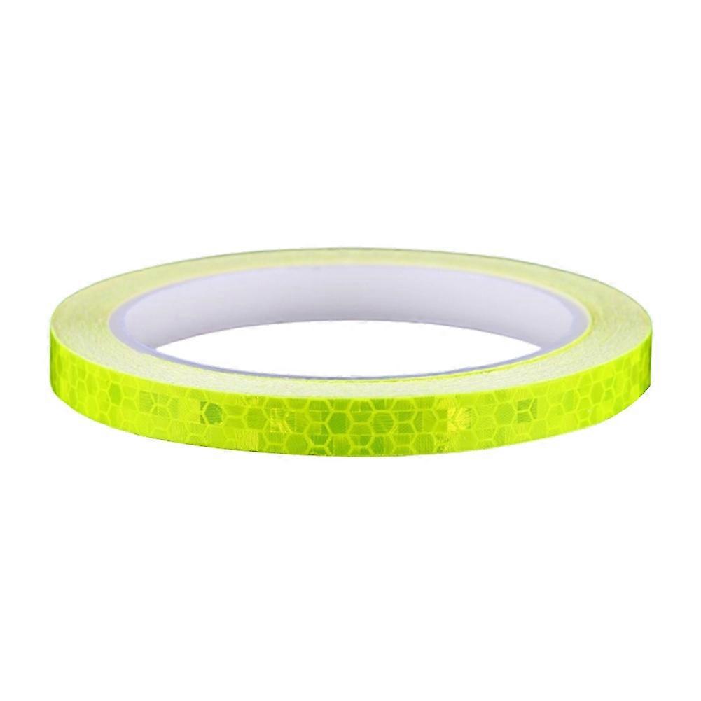 8 M Langes, Gelbes Reflexband Für Autos, Fahrräder Und Motorräder. Für Bessere Sichtbarkeit Und Mehr Sicherheit Bei Nacht.