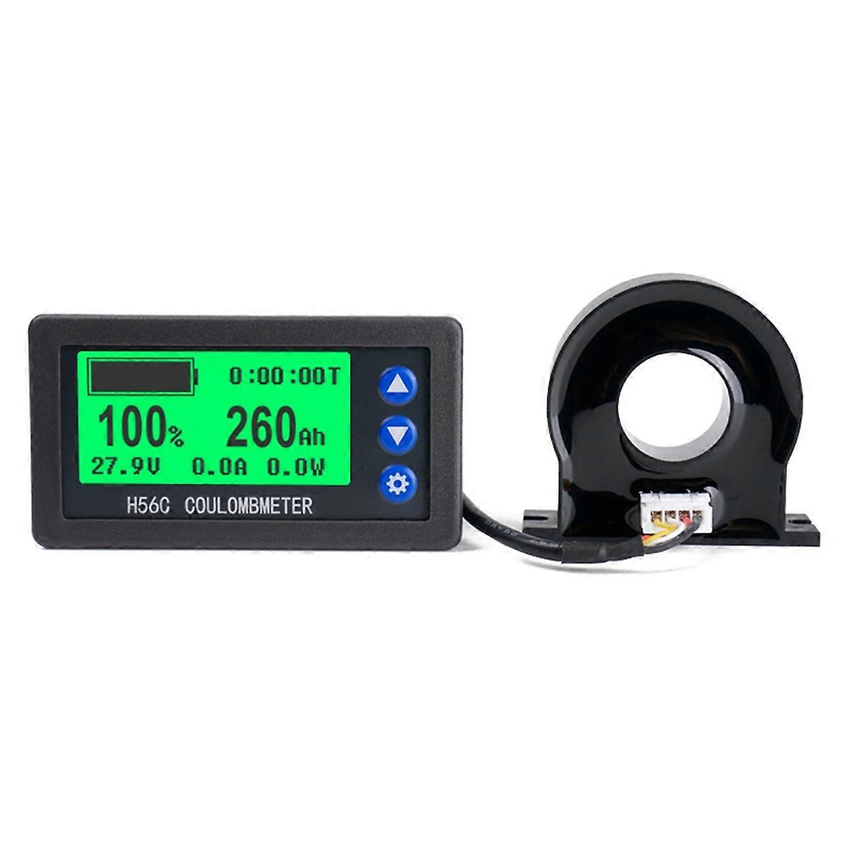 Batteriemonitor Mit Hall-/coulomb-effekt, Dc 8–100 V 100 A, Lifepo4, Blei-säure, Lithium-ionen, Kapazitäts- Und Leistungsanzeige