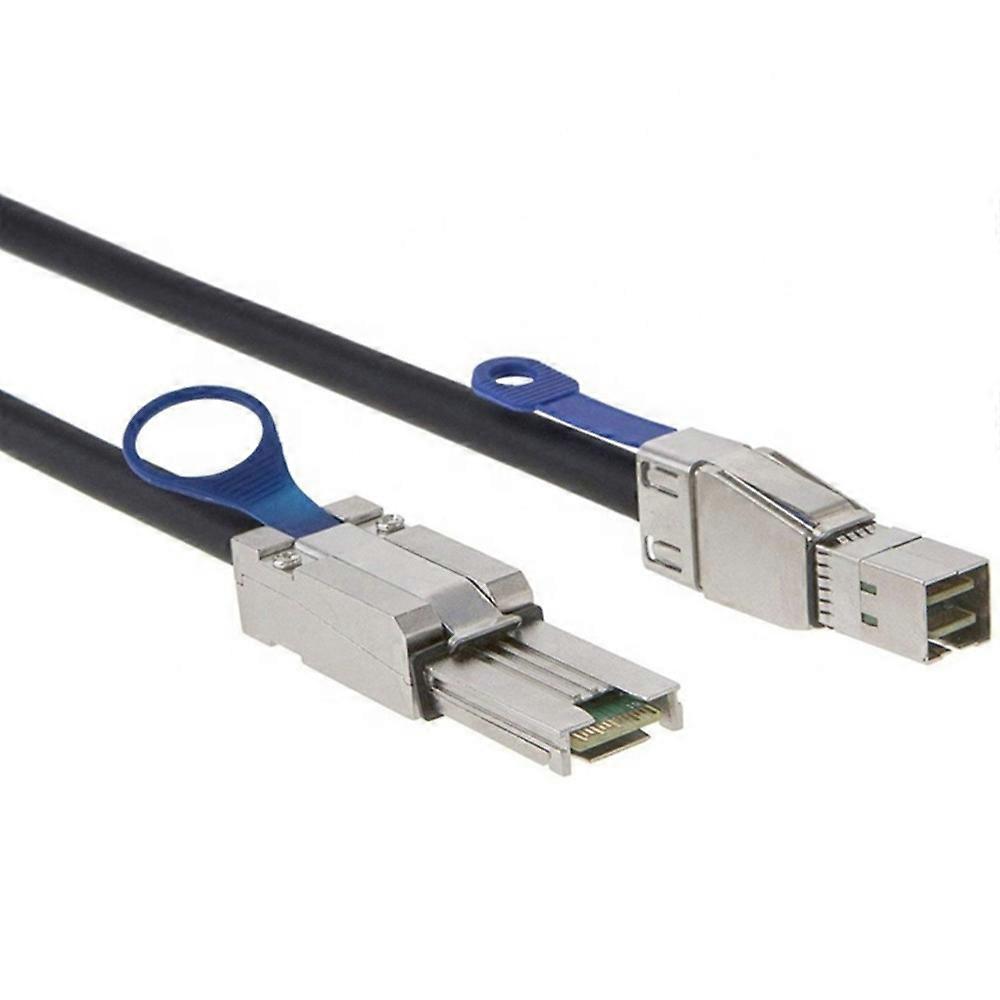 Mini-sas-hd-serverkabel (sff 8088 Auf Sff 8644), Intern/extern, 6 Gbit/s, Schwarzer Flachstecker, 0,5 M
