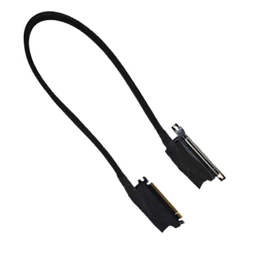 Pcie 5.0 X16 Auf X16 Verlängerungskabel Für Nvidia Rtx 50 Grafikkarte (doppelt Umgekehrt Gebogen, 55 Cm) Für Servergehäuse, 512 Gb