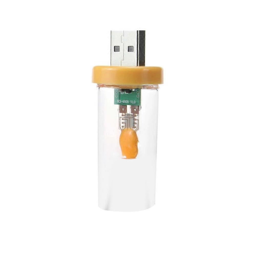 Dynamische Flammenlampe, Simulierter Kerzenglühfaden, Usb-ambientebeleuchtung Für Fahrzeuginnenräume, Computer A