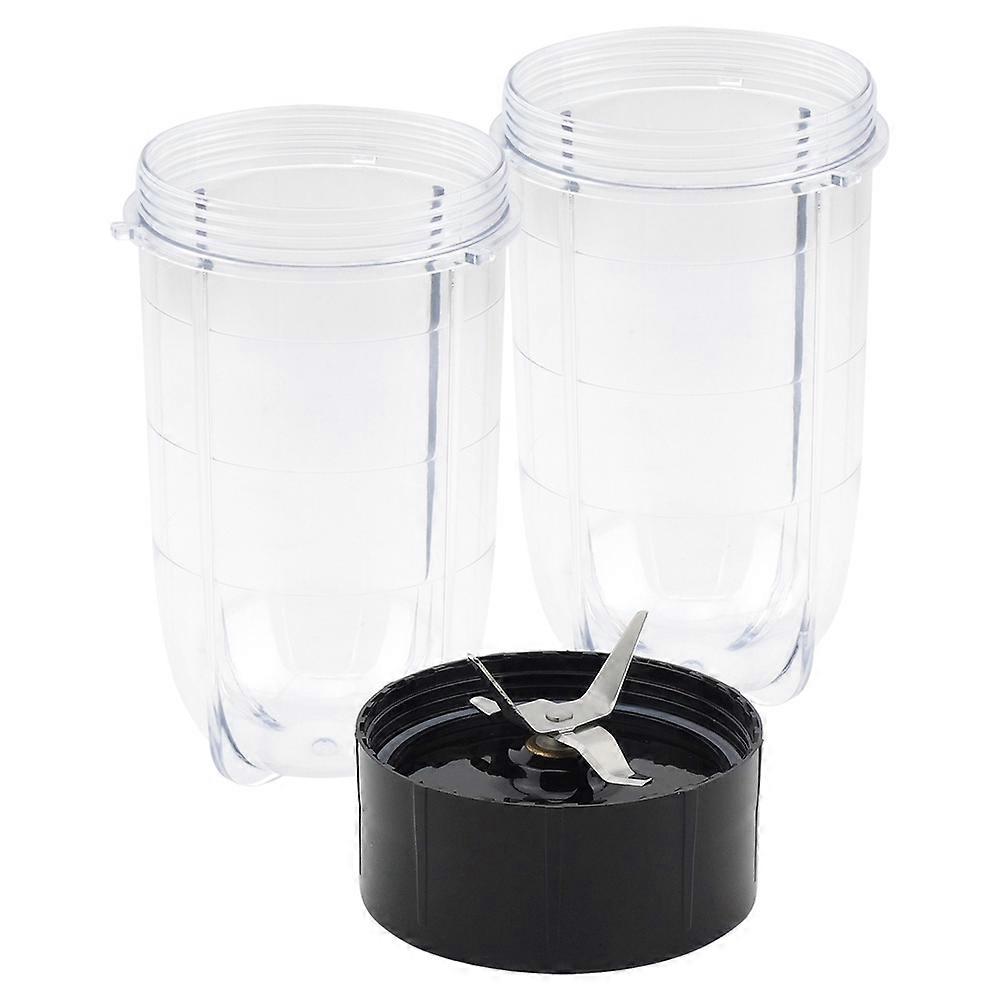 Ersatz-kreuzmesser + Set Mit 2 X 473 Ml (16 Oz) Bechern Für Magic Bullet, Ersatzteile Kompatibel Mit Dem 250-w-mixer Mb1001
