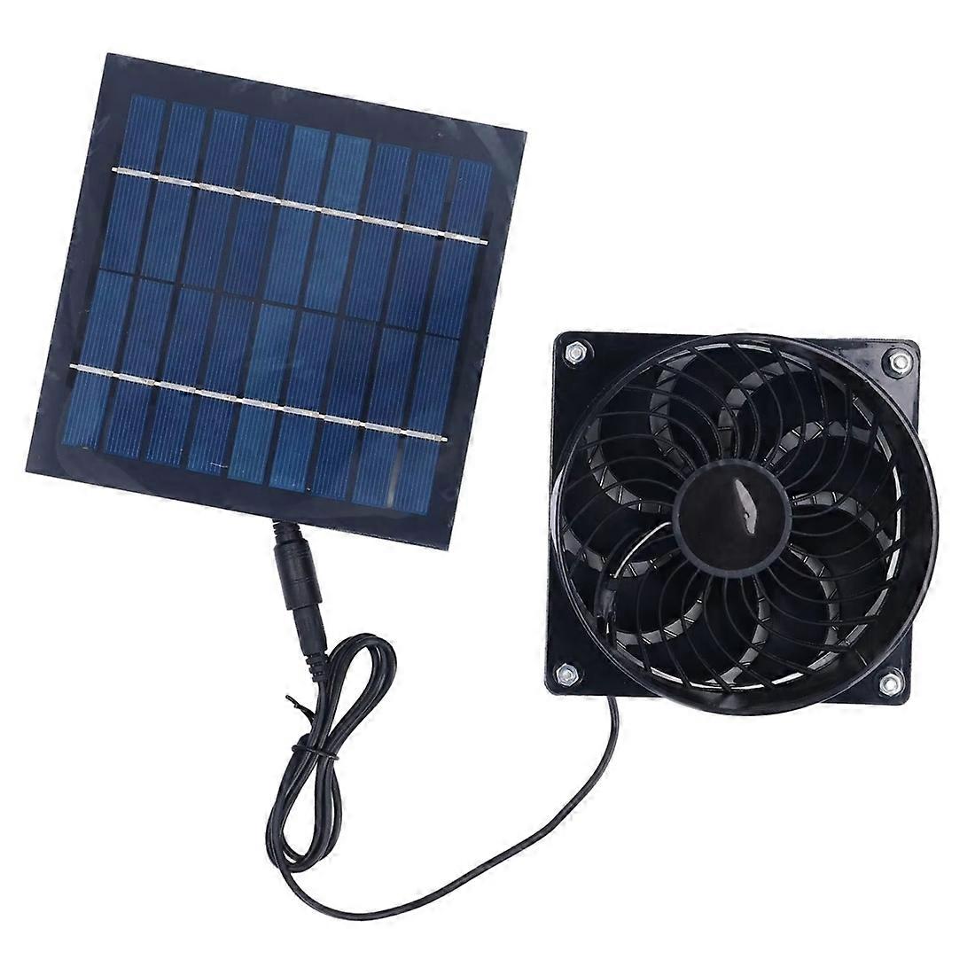Professioneller Und Energieeffizienter, Solarbetriebener Abluftventilator Für Außenabluftkanäle, Dachböden, Hundezwinger Und Gartenhäuser.