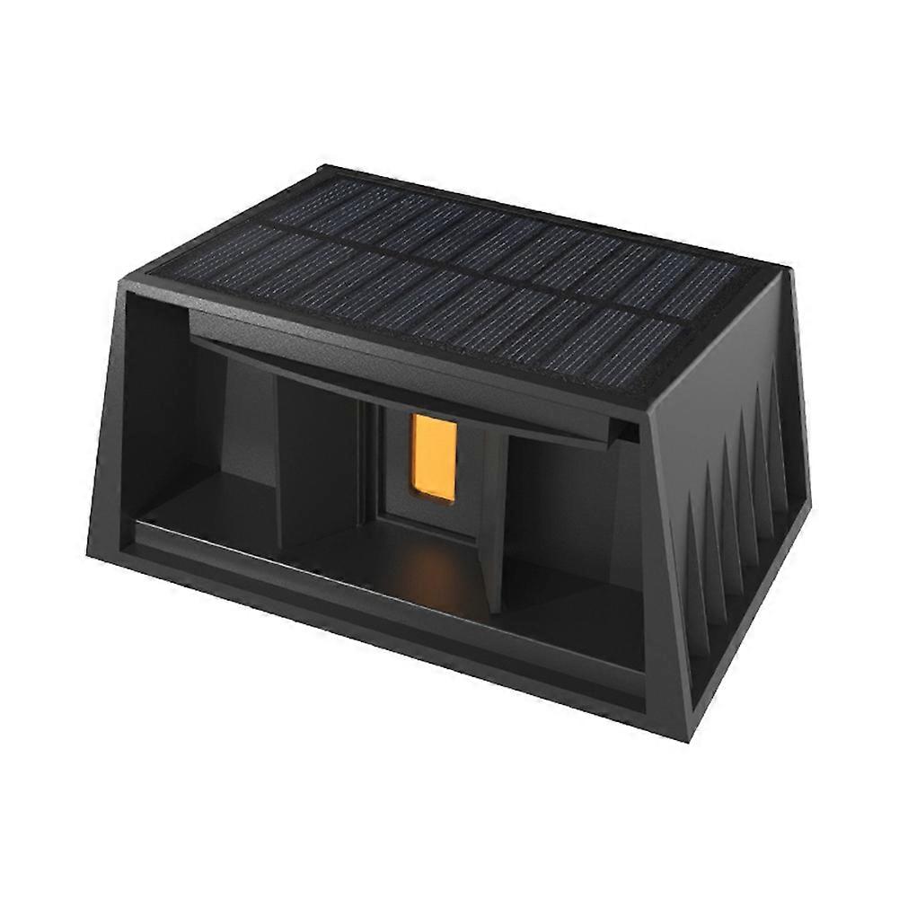 Farbenfrohe Solar-wandleuchte, Nach Oben Und Unten Verstellbar, Für Die Außenbeleuchtung (garten, Veranda, Einfahrt).
