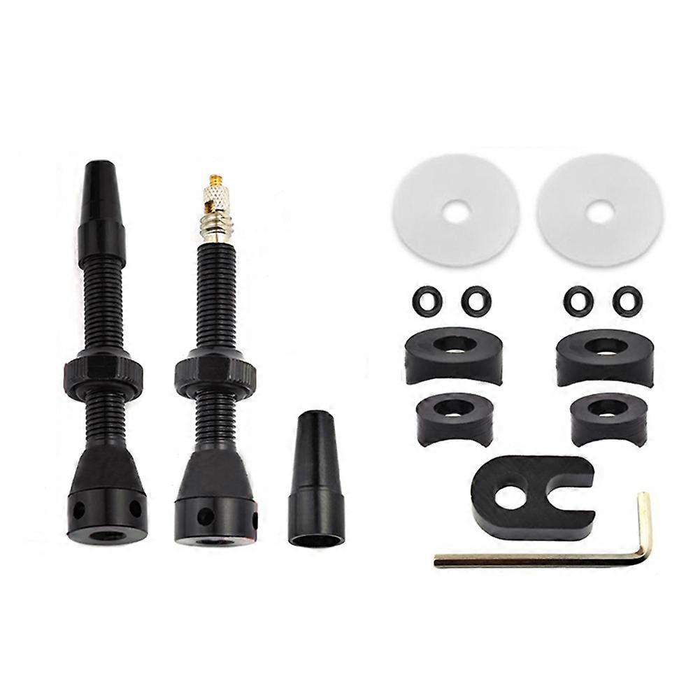 Tubeless-ventil Für Mountainbikes Und Rennräder, Tubeless-ventil-set Für Felgen, Ersatzteile, Schwarz – 44 Mm