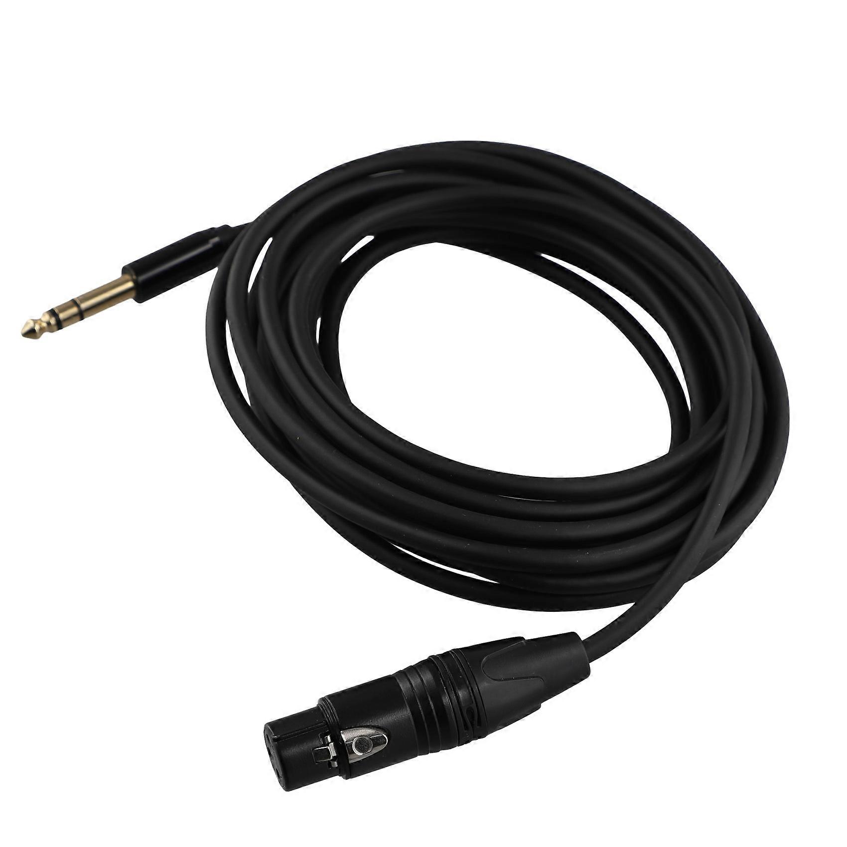 5 Meter Langes Xlr-audiokabel Mit 6,5-mm-klinkenstecker Auf Xlr-buchse, Symmetrisches, Dreifach Geflochtenes Xlr-audiokabel Für Mikrofone.