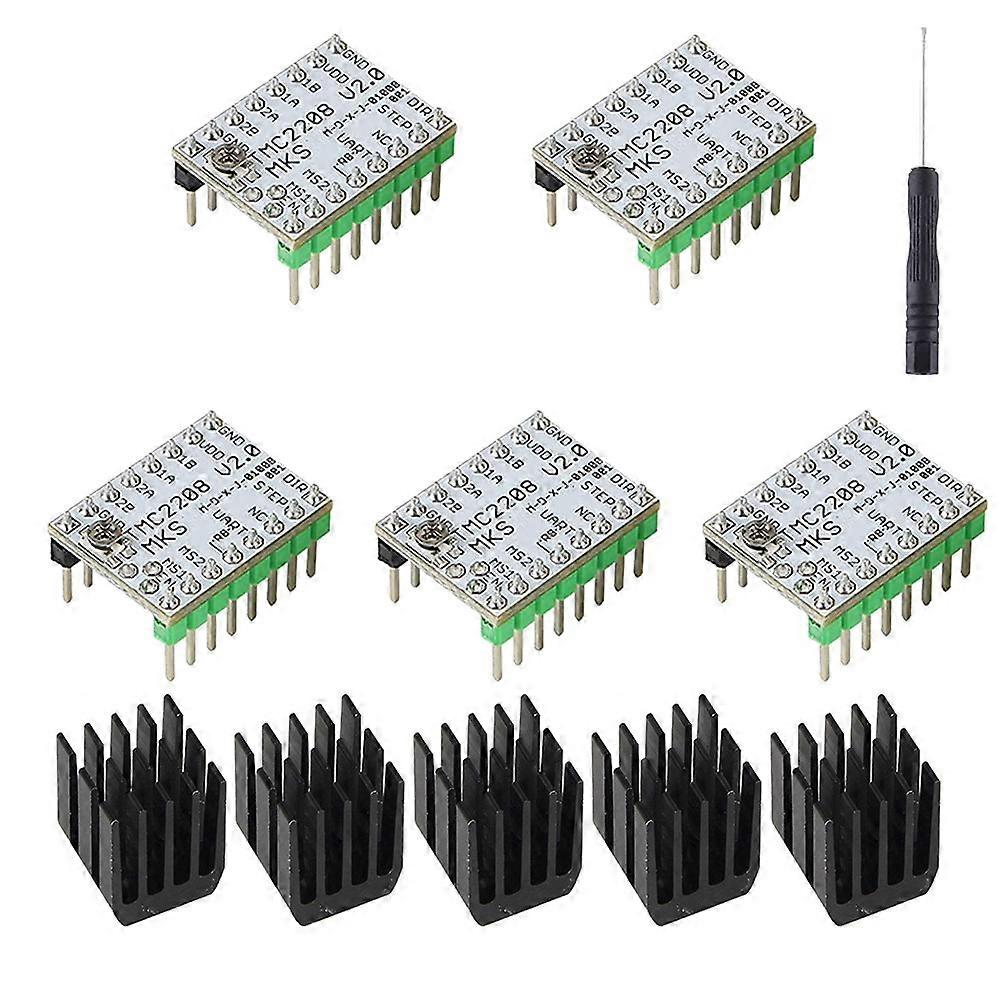 Mks Tmc2208 V2.0 Ultraleiser/wärmearmer Schrittmotortreiber Für Mks Sgen L V1.0/gen L V2.0 Controllerplatine (5 Stück)