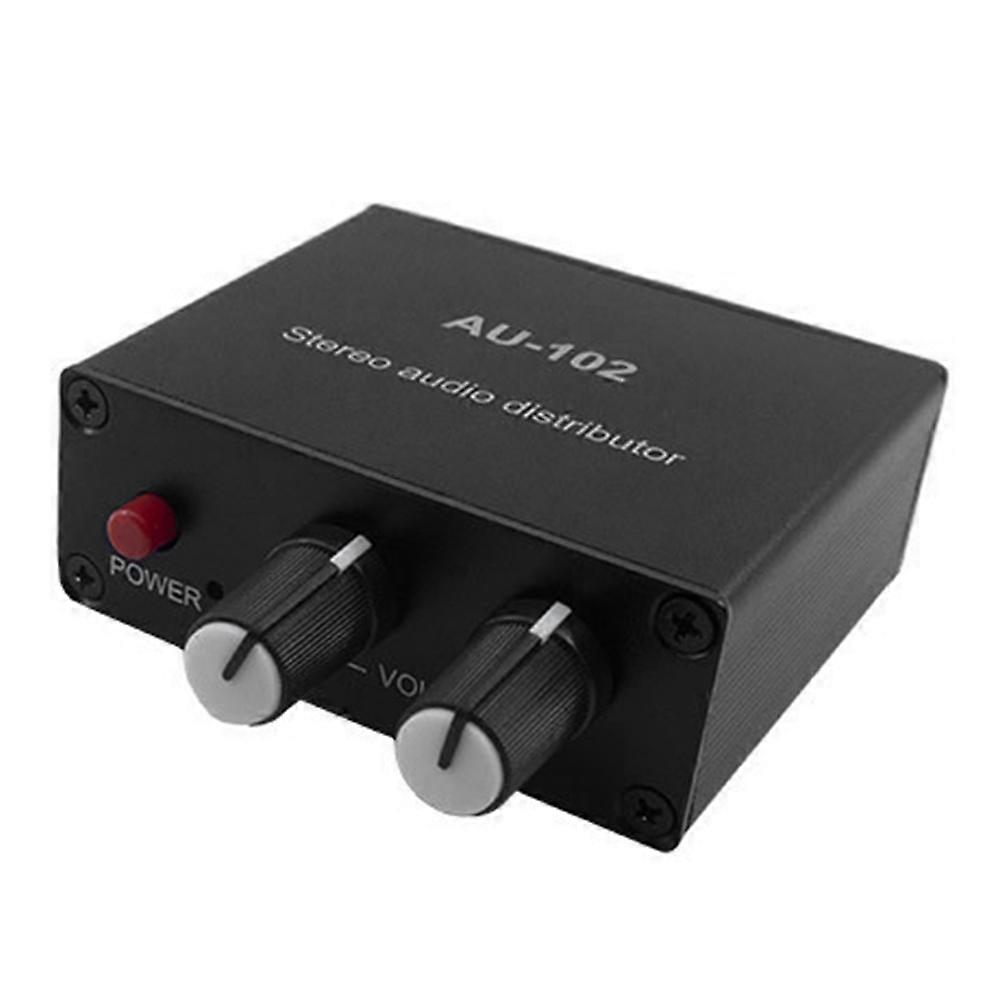 Rca-mehrkanal-stereo-audio-splitter Mit 1 Eingang Und 2 Ausgängen Für Aktiven Audio-leistungsverstärker