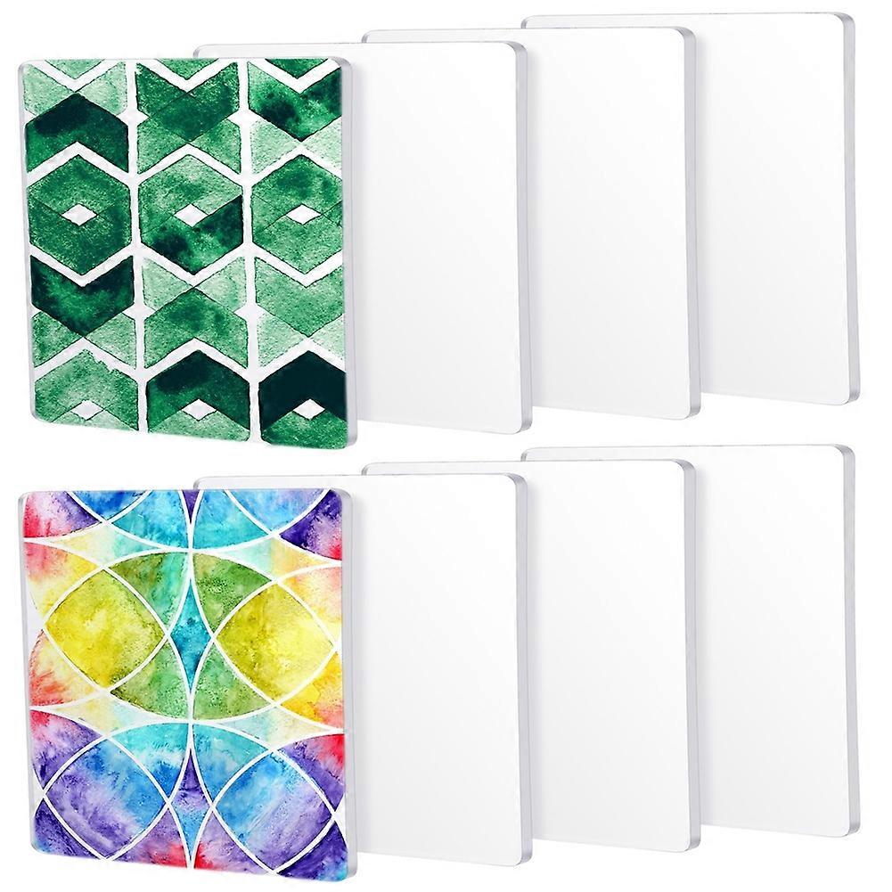 Set Mit 8 Wiederverwendbaren Silikon-monotypie-druckplatten (6 X 6 Zoll) Für Künstlerische Gravuren.