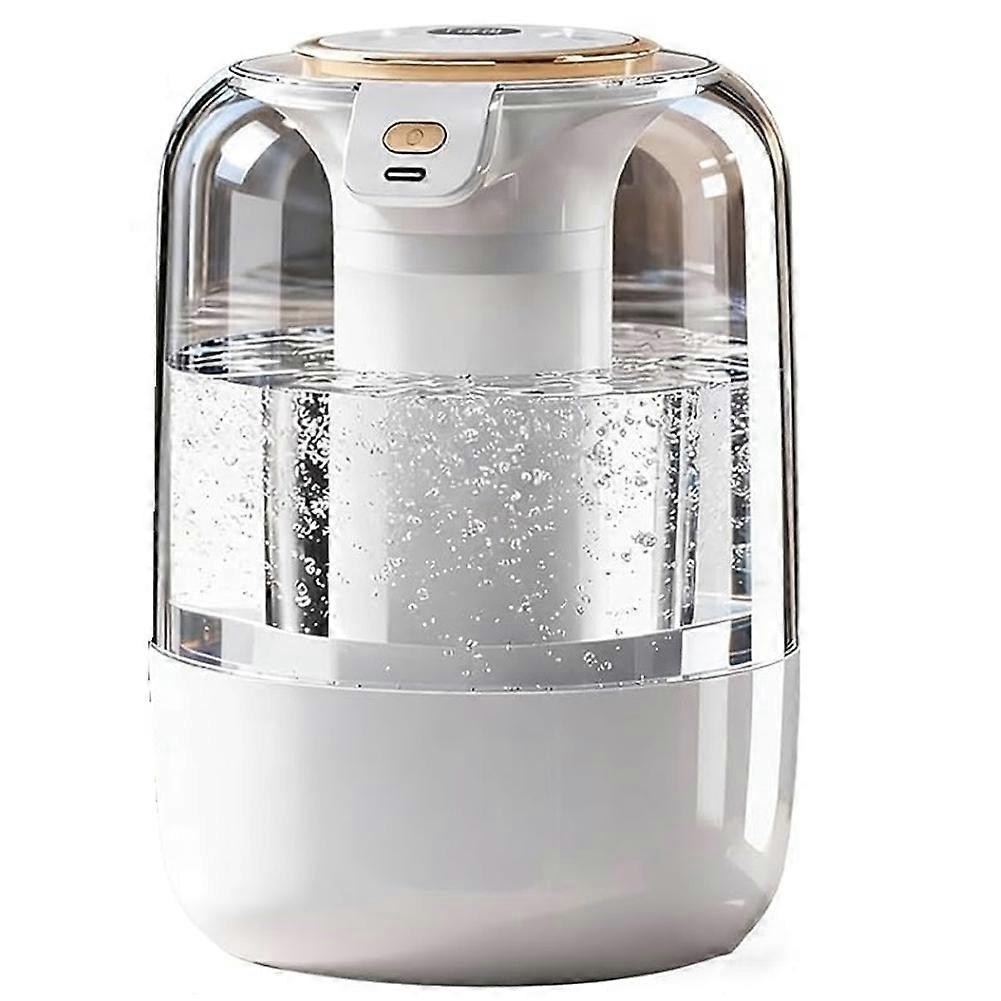 Luftbefeuchter Fürs Schlafzimmer, 2,2 L, Kaltnebel, Doppeldüse, Schnelle Befeuchtung, Extrem Leise (23 Db), 7-farbige Led-beleuchtung