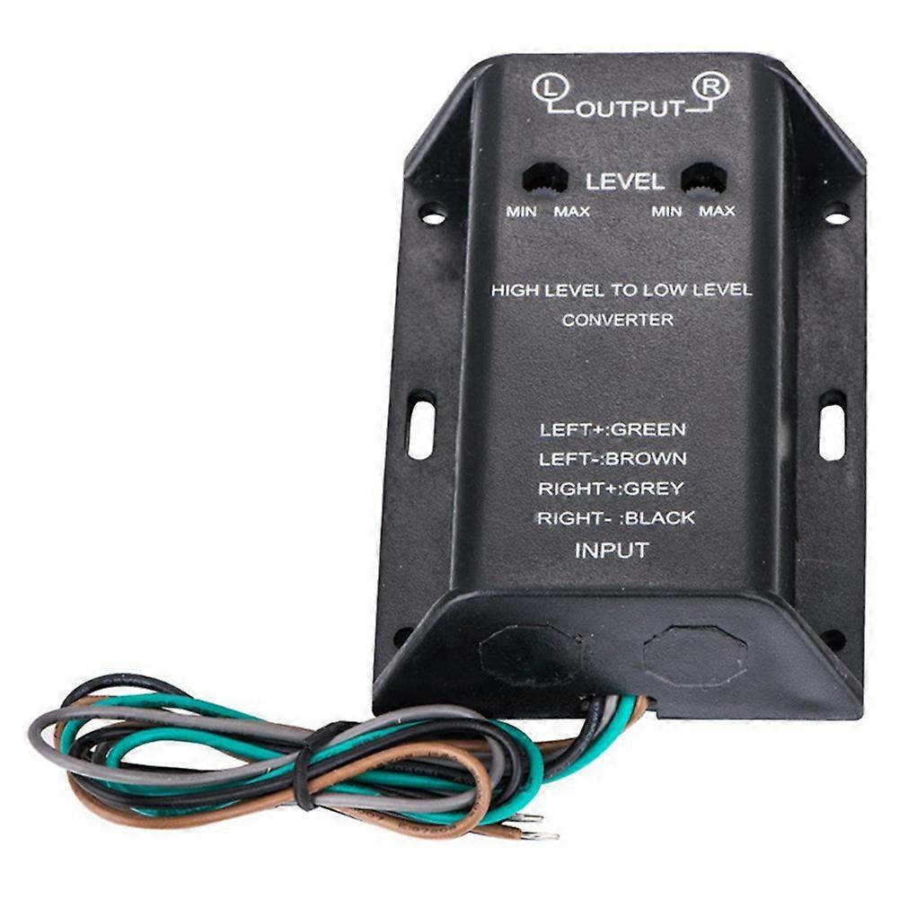 Einstellbarer Line-pegel-adapter (hoch/niedrig), 2-kanal-lautsprecher-zu-cinch-konverter