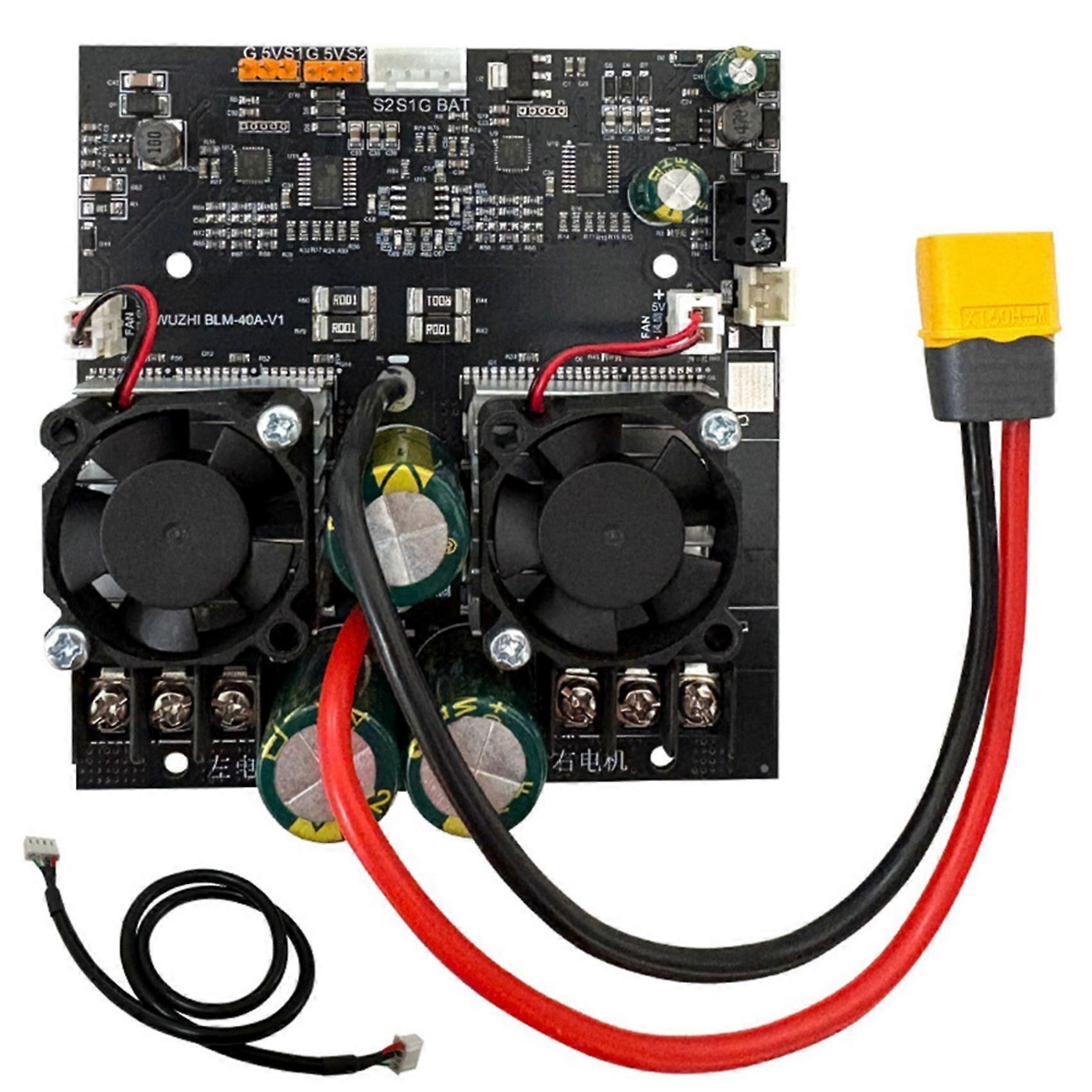 Blm-40a Zweikanal-bidirektionaler Motorregler, 80a 2400w Bürstenloser Motor, 7-30v Sensorloser Bldc-regler