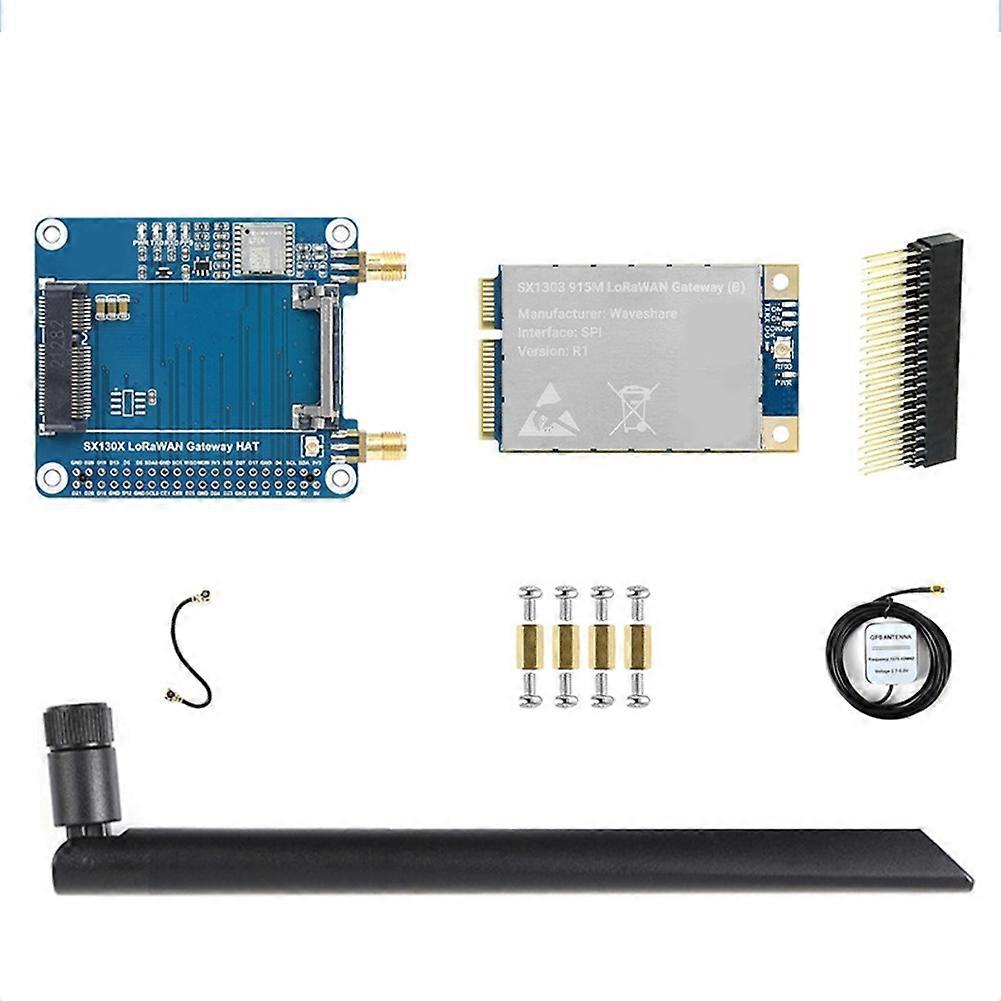 I2c-spi-lorawan-gps-gateway Für Iot-projekte, Kompatibel Mit Raspberry Pi Zero 2, W, 3, 4, Model B, 5 (915 Mhz).