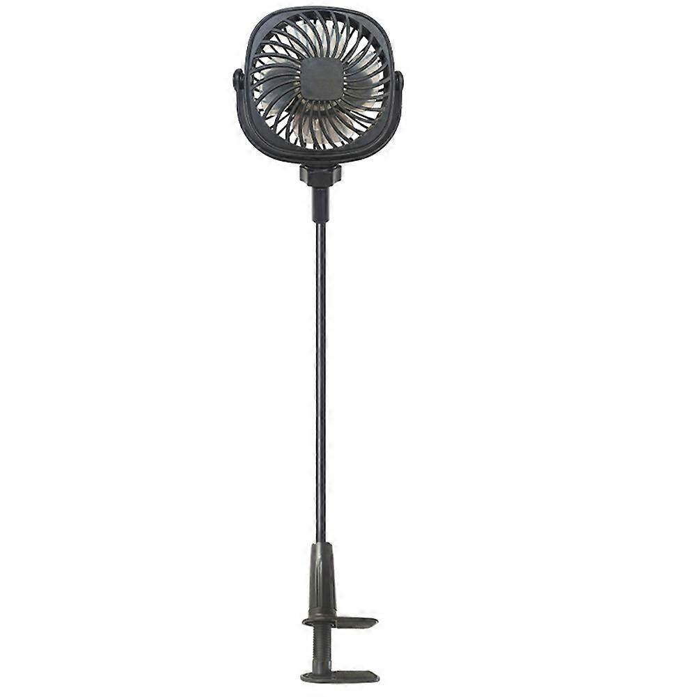 Tragbarer Tischventilator Mit Einziehbarem Clip, Usb-aufladbar, 2200 Mah, Für Mini-kinderwagen, Kleiner Luftkühler Für Den Außenbereich