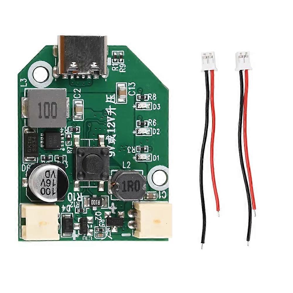 Leiterplatte Für 3-stufigen Lüfter, 9 V/12 V Dc, Bürstenlose Steuereinheit, Typ-c-schnellladeschnittstelle 5 V 2 A, 9 V