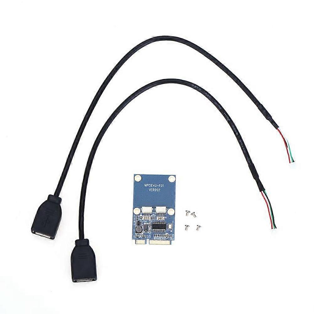 Mini-pci-e-pci-express-auf-dual-usb-adapter (mpcie Auf 5-pin, 2 Usb-2.0-anschlüsse) Für Mini-boards In Voller Und Halber Bauhöhe
