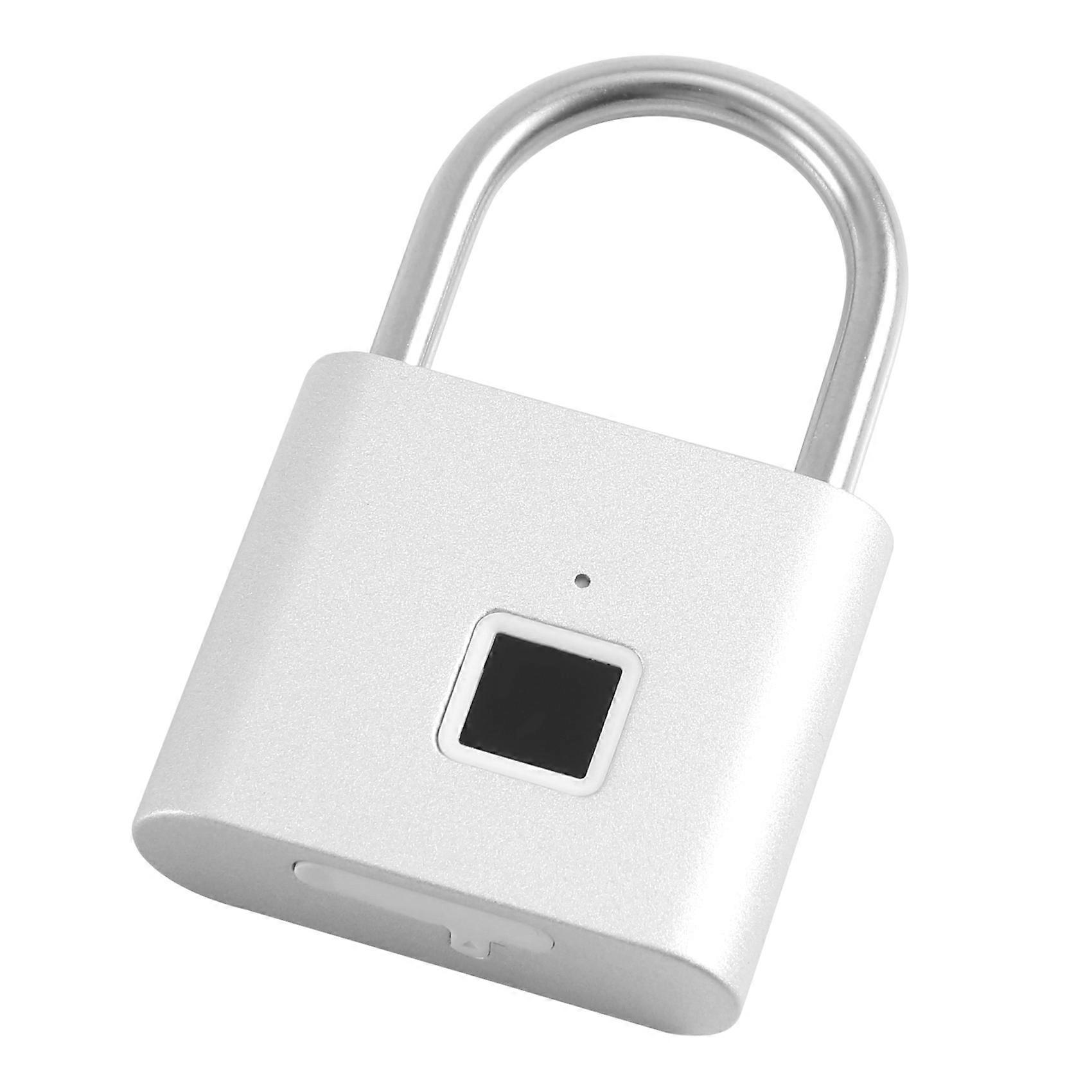 Tragbares Fingerabdruck-vorhängeschloss, Diebstahlschutz, Usb-aufladbar, Für Schließfächer, Koffer, Rucksäcke Usw.