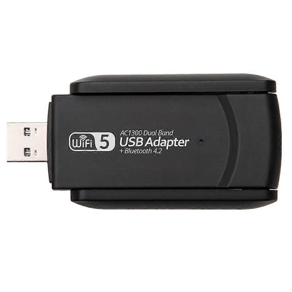 1300m Dualband-wlan-netzwerkkarte Bluetooth 4.2 + Wi-fi 2-in-1 Usb 5g Treiberlos, Kleine Netzwerkkarte