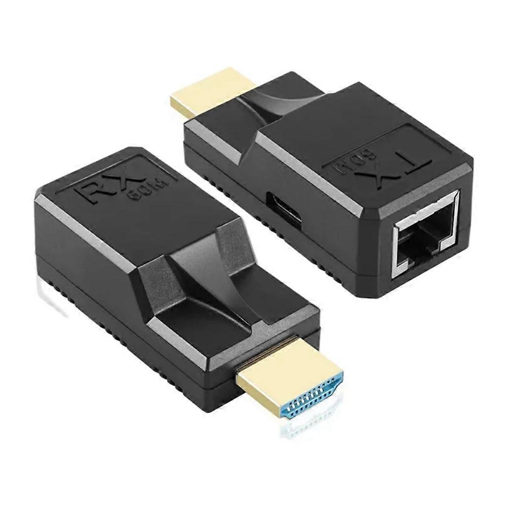 60-m-hdmi-repeater, Cat6-rj45-kabel, 1080p-ethernet-videotransmitter-adapter Für Laptop Und Hdtv-monitor
