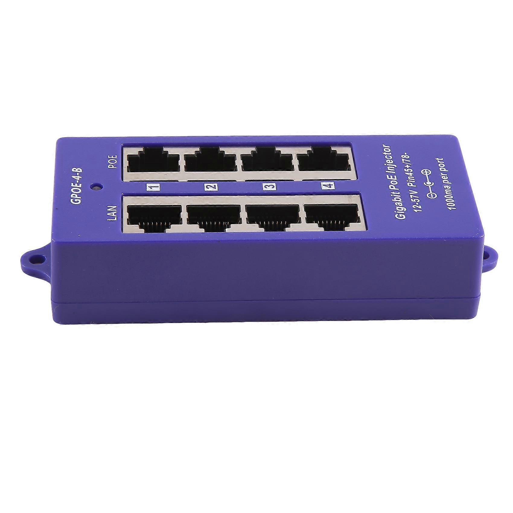 Passiver Gigabit-poe-injektor, 48 V Oder 24 V, 4-port-1000-mbit/s-poe-modul Für Ip-sicherheitskameras Und Wlan-zugangspunkte, Ubnt