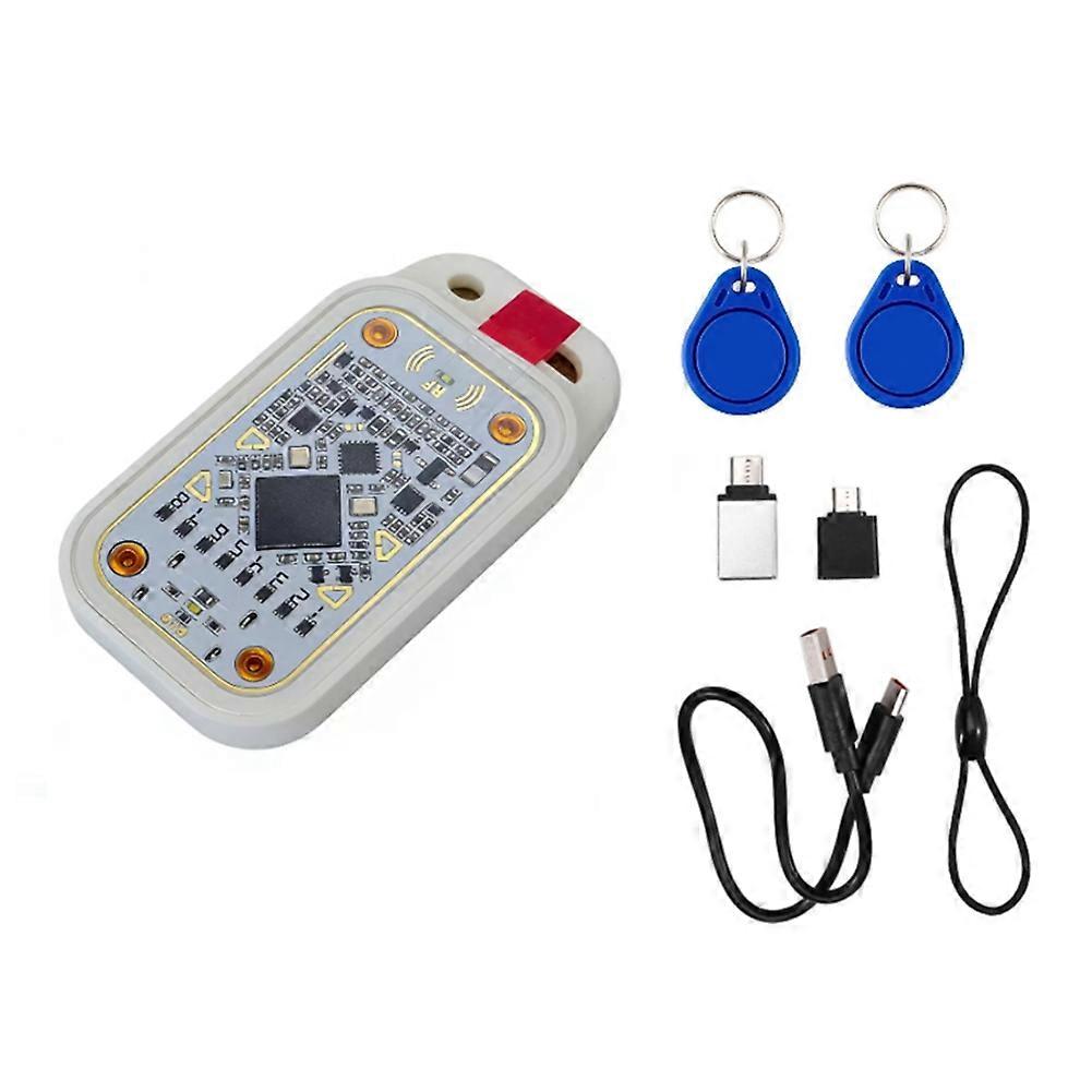 Chameleon V3.0 Rfid-chip-lesegerät 125 Khz 13,56 Mhz, Intelligenter Etikettenkopierer Für Smart-id-karten, Nfc-lese-/schreibgerät + 2xuid-schlüsselanhänger