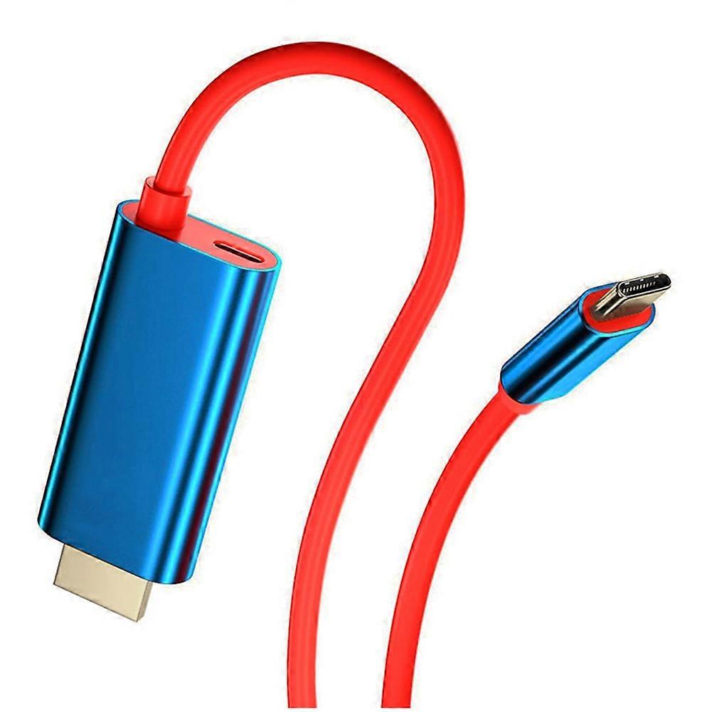 4k 30hz-kompatibles Usb-c-zu-hdmi-kabel Mit Pd60w-stromanschluss Für Nintendo Switch