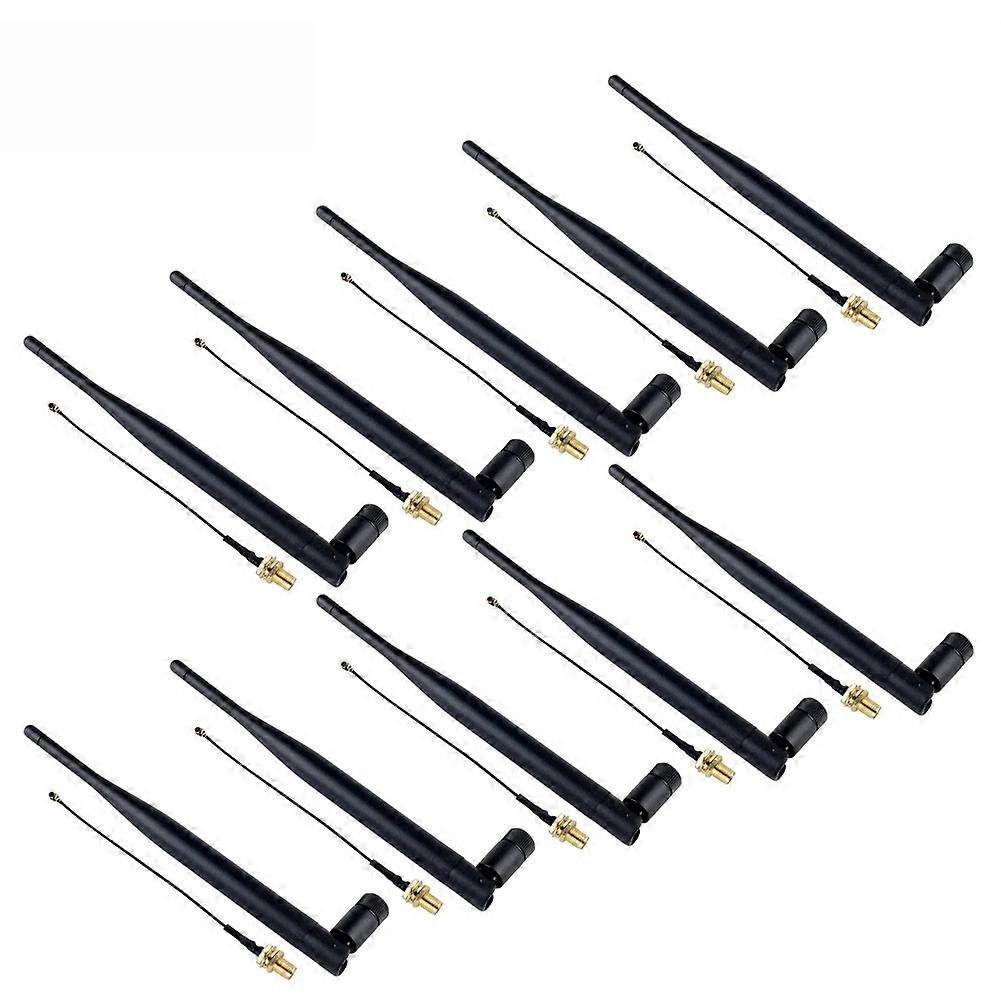 10 Omnidirektionale 5-dbi-antennen Mit Sma-stecker Für Intelligente Iot-geräte (868 Mhz)