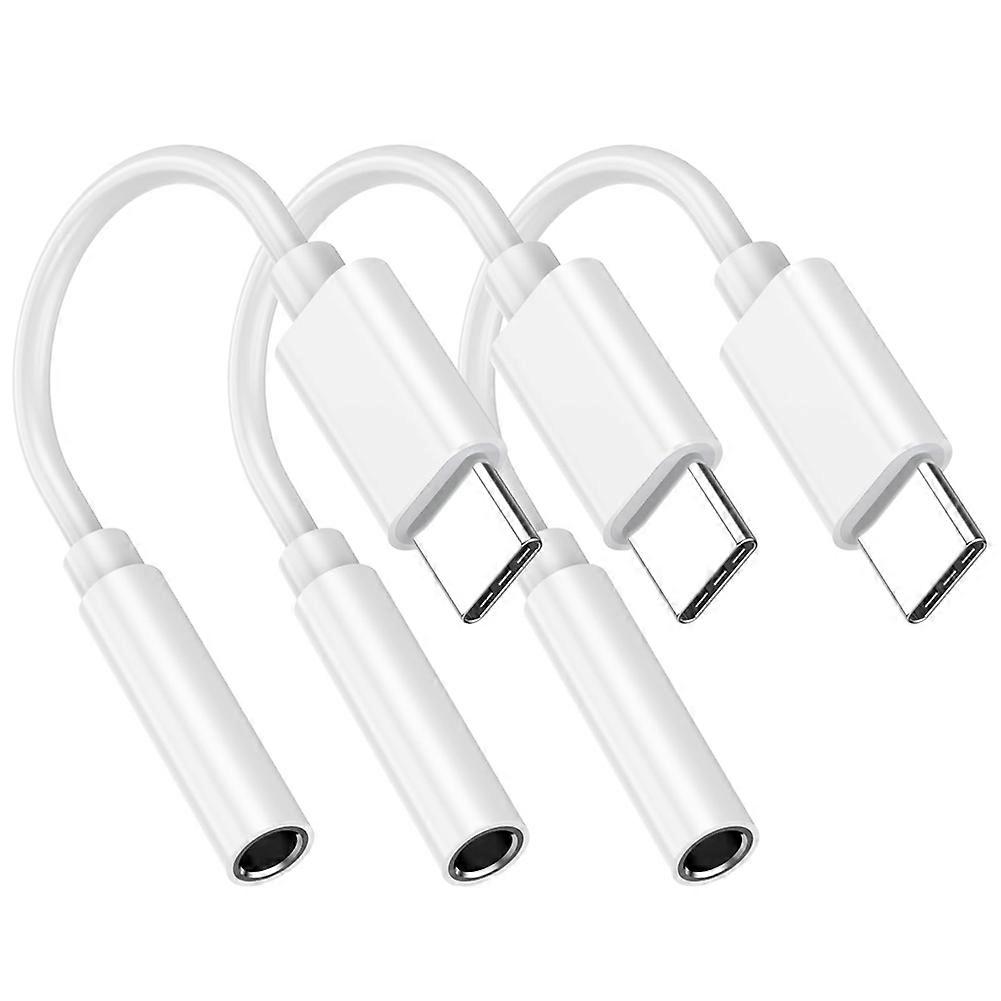 3er-pack Usb-c-auf-3,5-mm-kopfhöreranschluss-adapter, 3,5-mm-aux-audio-adapter Kompatibel Mit Iphone 15