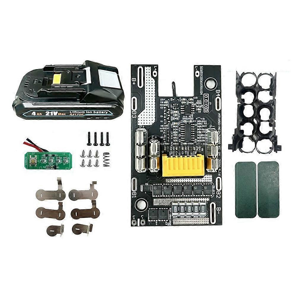 5-kern-akkuaufbewahrungsbox, Kompatibel Mit Den Makita-modellen 21700, Bl1830, Bl1840, Bl1850 Und Bl1860 (9a Schnellladung). Ersatzteil Für Makita-akkus.