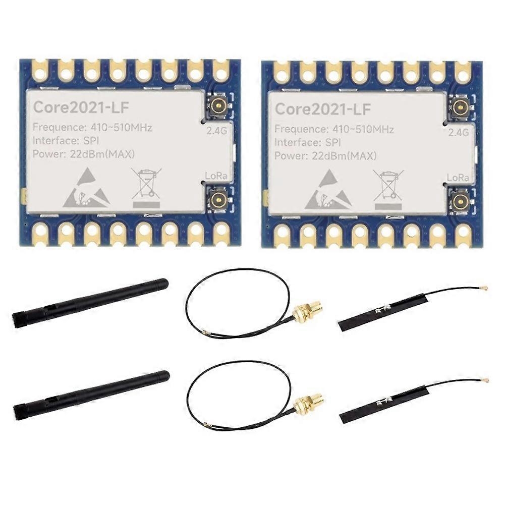Core2021 Lf Dualband-lora-modul (410–510 Mhz) Basierend Auf Dem Lr2021-transceiver. Unterstützt Sub-ghz- (2,4 Ghz) Und Ism-frequenzen (1,5–2,5 Ghz).