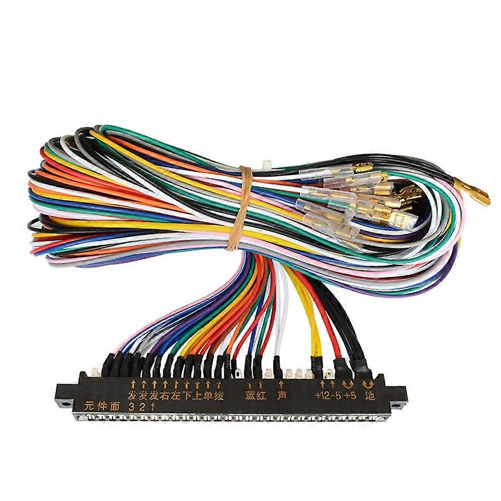 Jamma-kabelbaum Mit 5 Oder 6 Adern Für Aktionsknöpfe / 28-poliger Jamma-stecker Mit 5 Oder 6 Adern Für Arcade-automatenknöpfe
