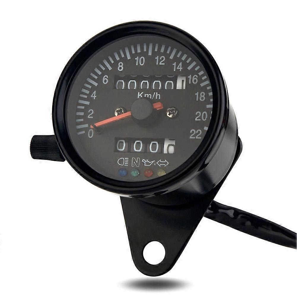 Modifizierter Mechanischer Tachometer/kilometerzähler Für Retro-cafe-racer-motorräder, Led-anzeige, 220 Km/h