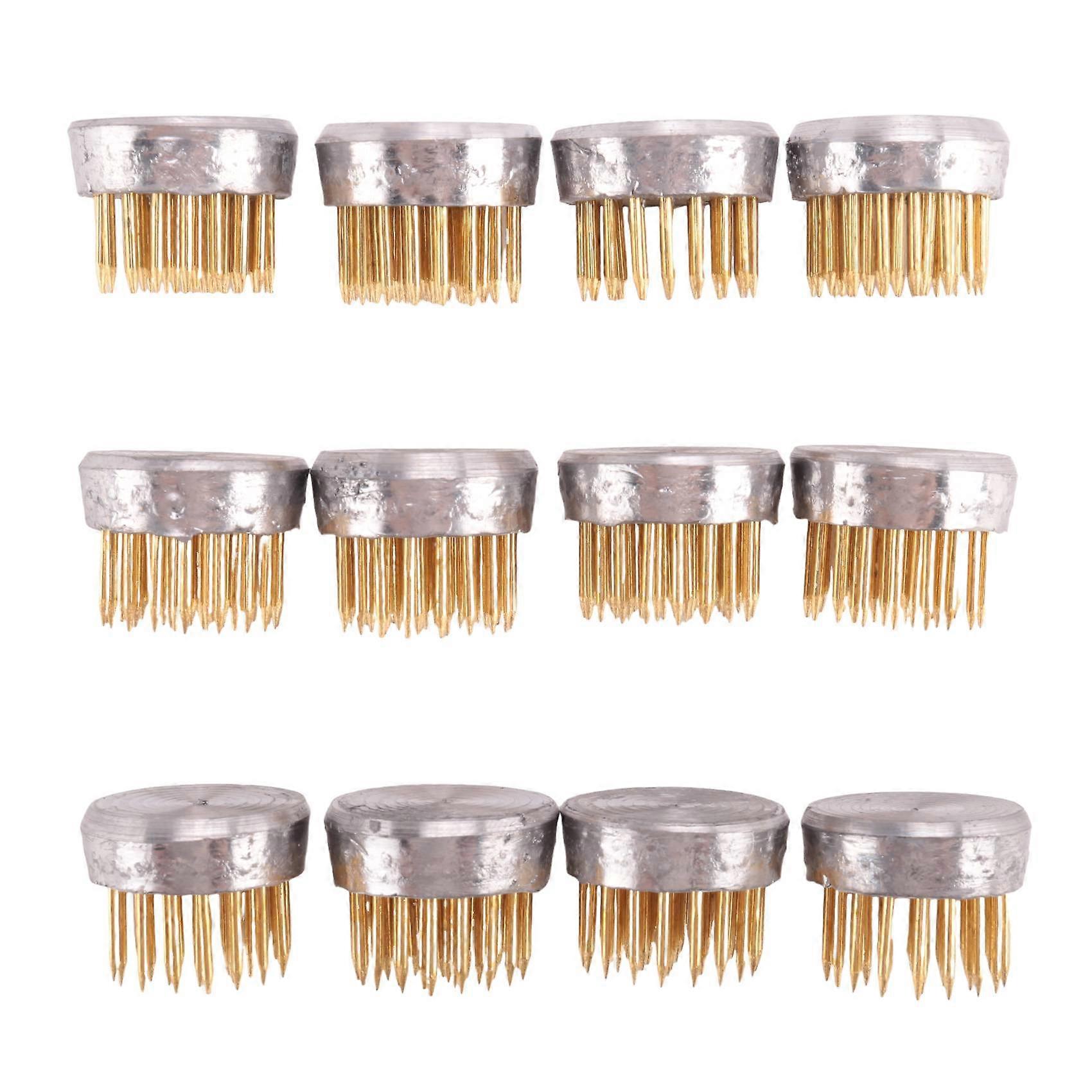 Set Mit 12 Blumenhaltern, Kenzans, Mini-rundblumenhaltern, 2,3 Cm (0,9 Zoll) Blumennadeln.