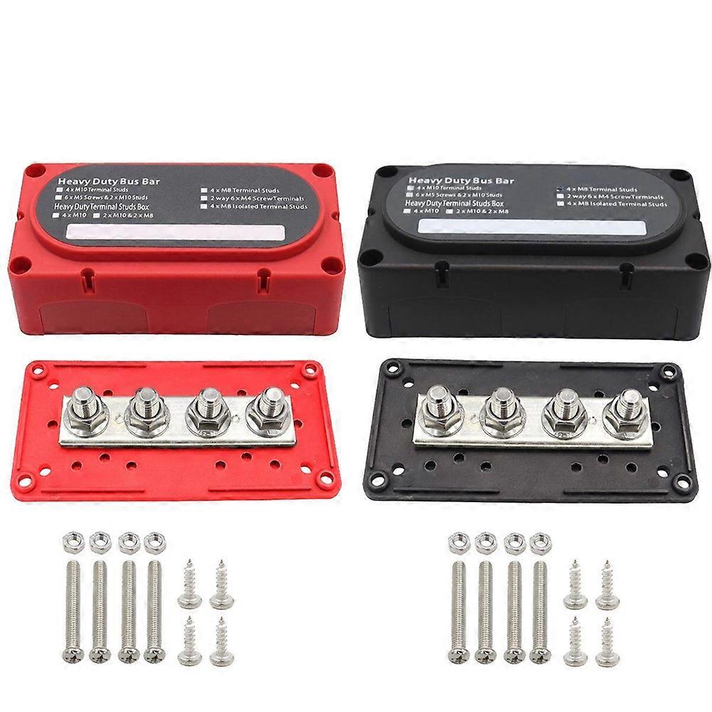 Robuster Universeller Elektrischer Verteilerblock Für Boote, Max. 48 V, Max. 300 A, Mit Sammelschiene Und Sicherungen Für Lkw, Wohnmobile Und Pkw.