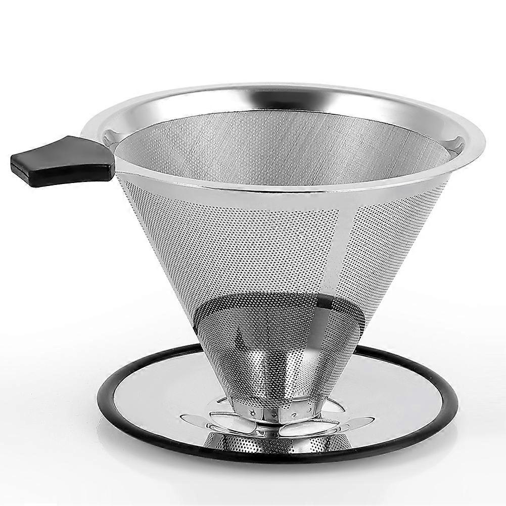Konischer Kaffeefilter Aus Edelstahl, Filter Für Langsam Gebrühten Kaffee, Papierlos Und Wiederverwendbar, Ultrafeines Mikronetzfilter