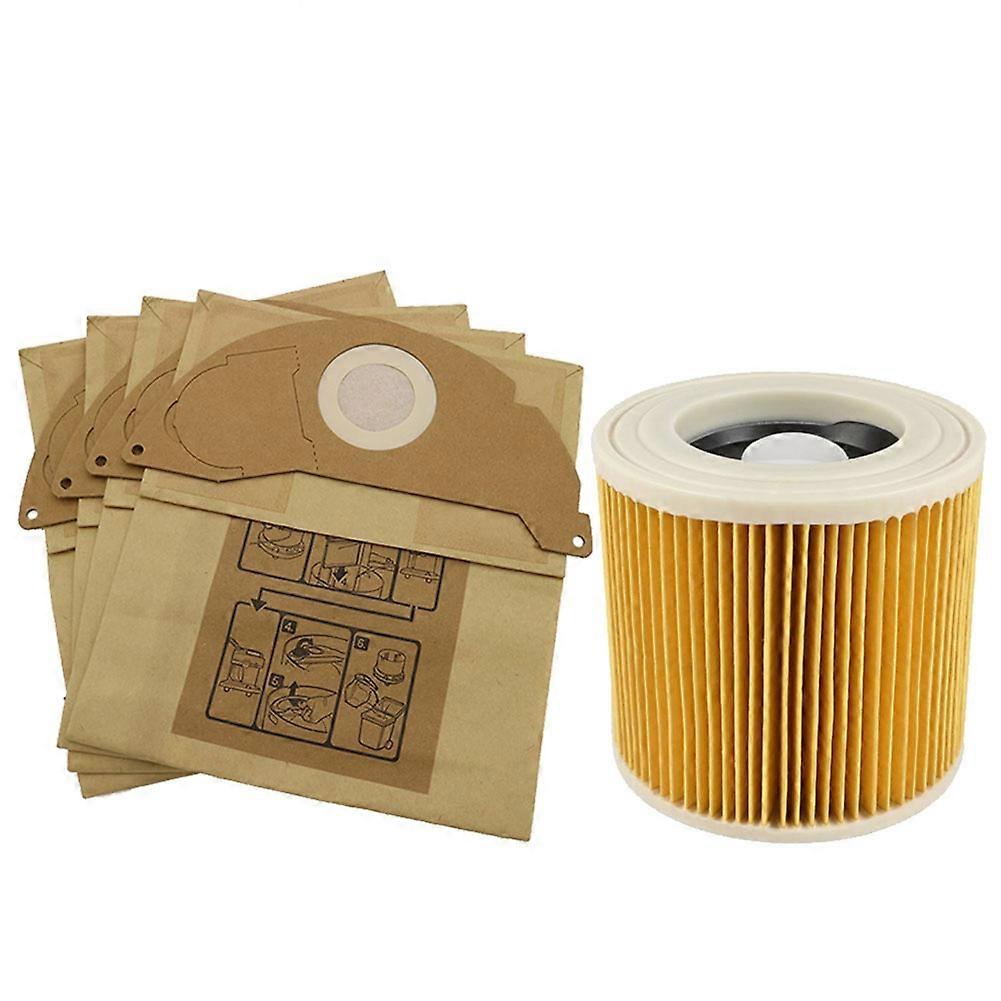 Papierbeutel Und Hepa-filter Für Kärcher Staubsauger Wd2250, Wd3.200/3.600, Mv2/3, Wd3, A1000/2204/2251/2064/2101 Und K2301