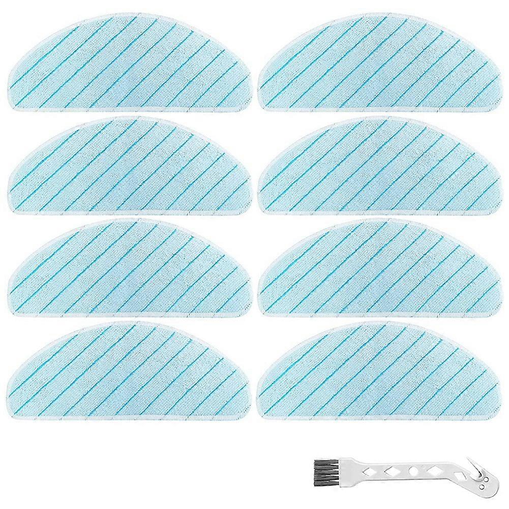 Packung Mit 8 Waschbaren Ersatzreinigungstüchern Für Ecovacs Deebot T9+, T9 Aivi, T9 Aivi+, T9 Max Und T9 Power Saugroboter