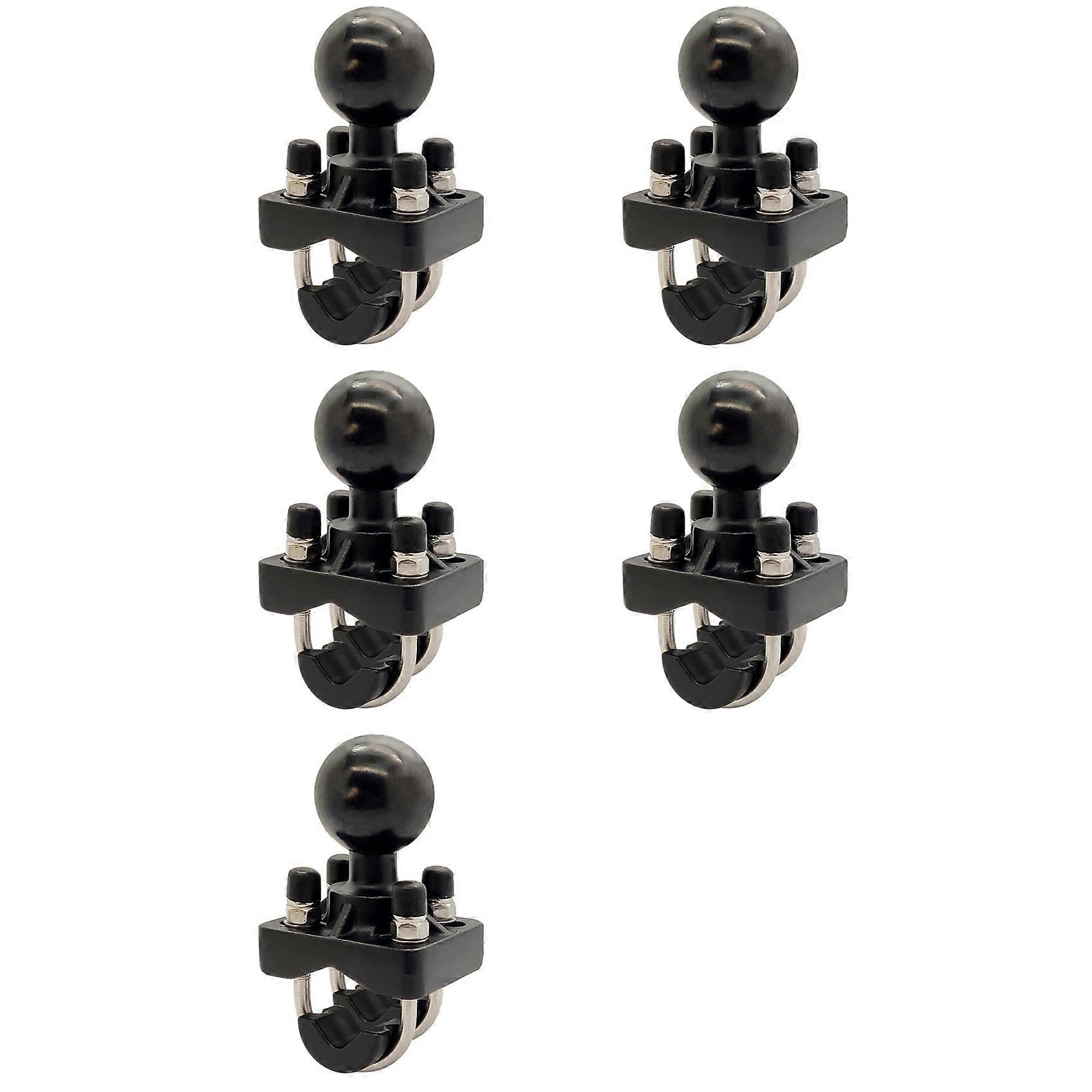 Doppelte U-bolzen-lenkerhalterung Für Motorräder/fahrräder (5 Stück) Mit 3,8 Cm (1,5 Zoll) Kugelgelenk Für Gopro-, Garmin- Und Sony-kameras.