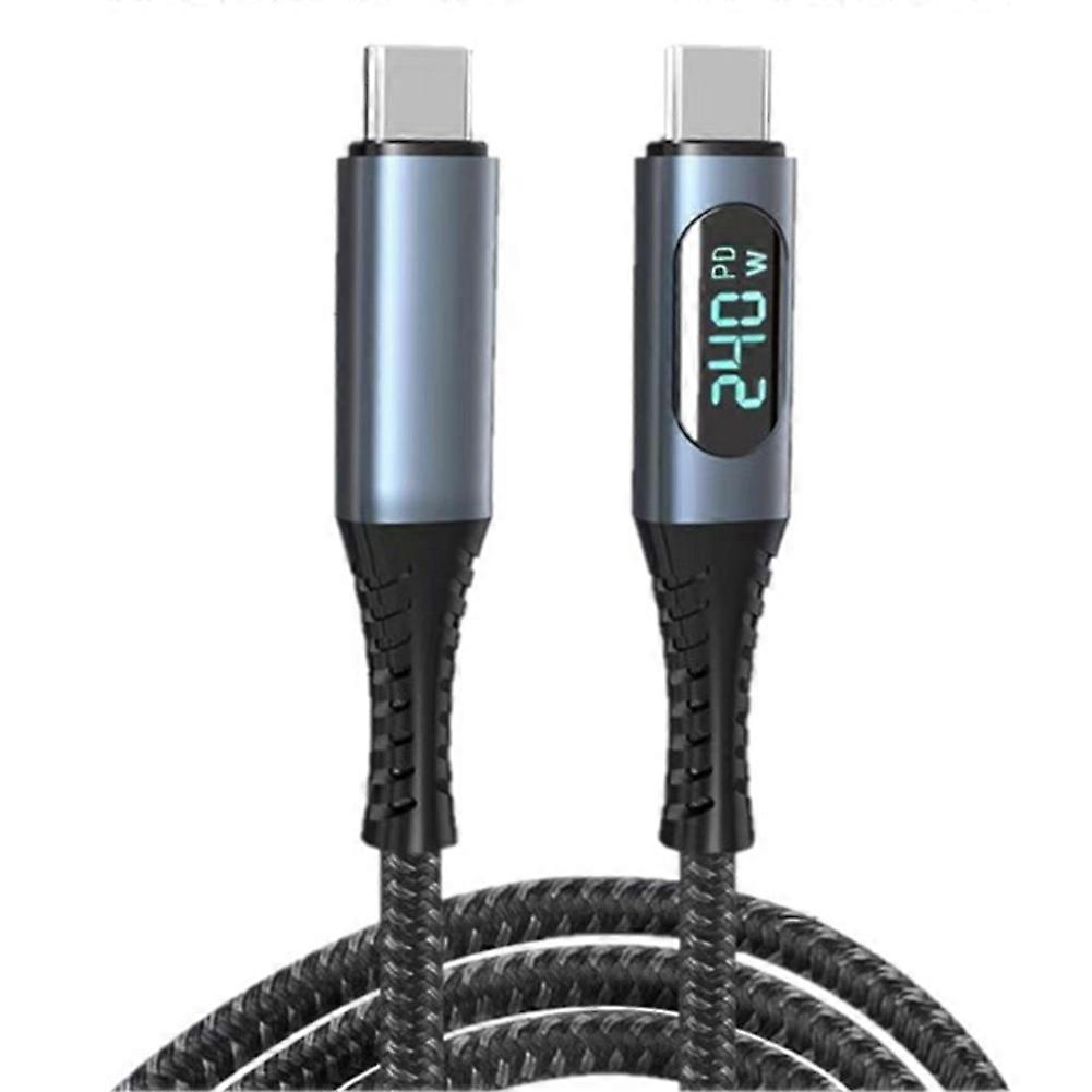 Usb-c-kabel Mit Led-anzeige, 8k-videokompatibilität, 40 Gbit/s, 240 W Usb-c-schnellladung