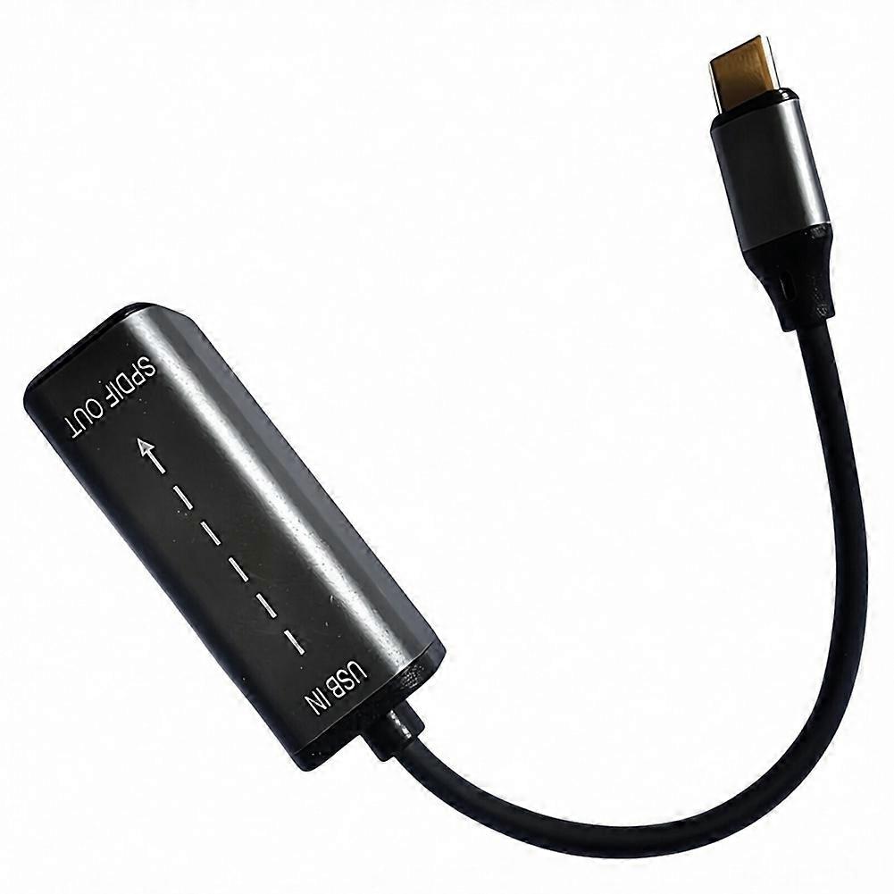 Usb/typ-c-zu-optischer-audio-konverter, Usb-zu-digital-glasfaser-spdif-adapter Zum Anschluss Eines Laptops An Eine Soundbar, Typ-c