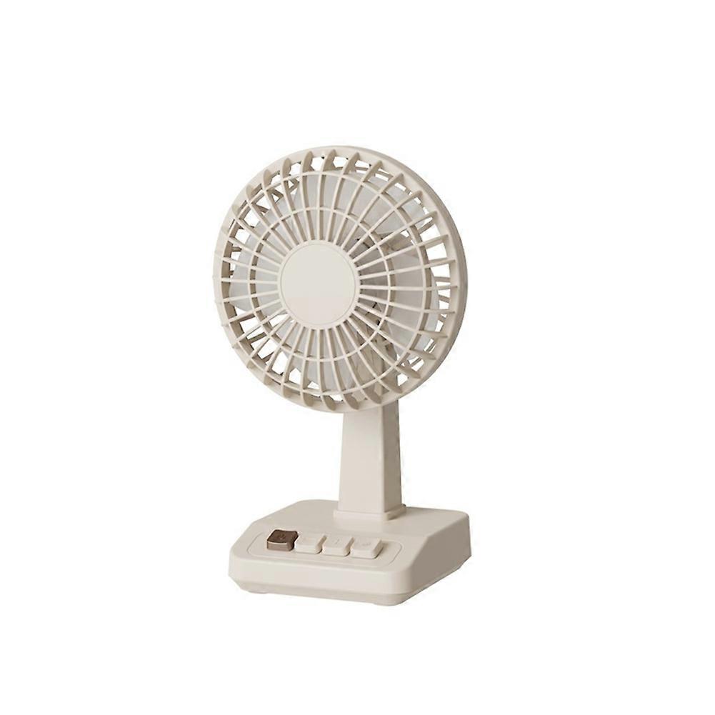 Retro-tischventilator Mit 2000 Mah, Betrieben Mit Einem Usb-c-akku, Mini-akkuventilator, Ideal Für Studenten, Zuhause Und Reisen.