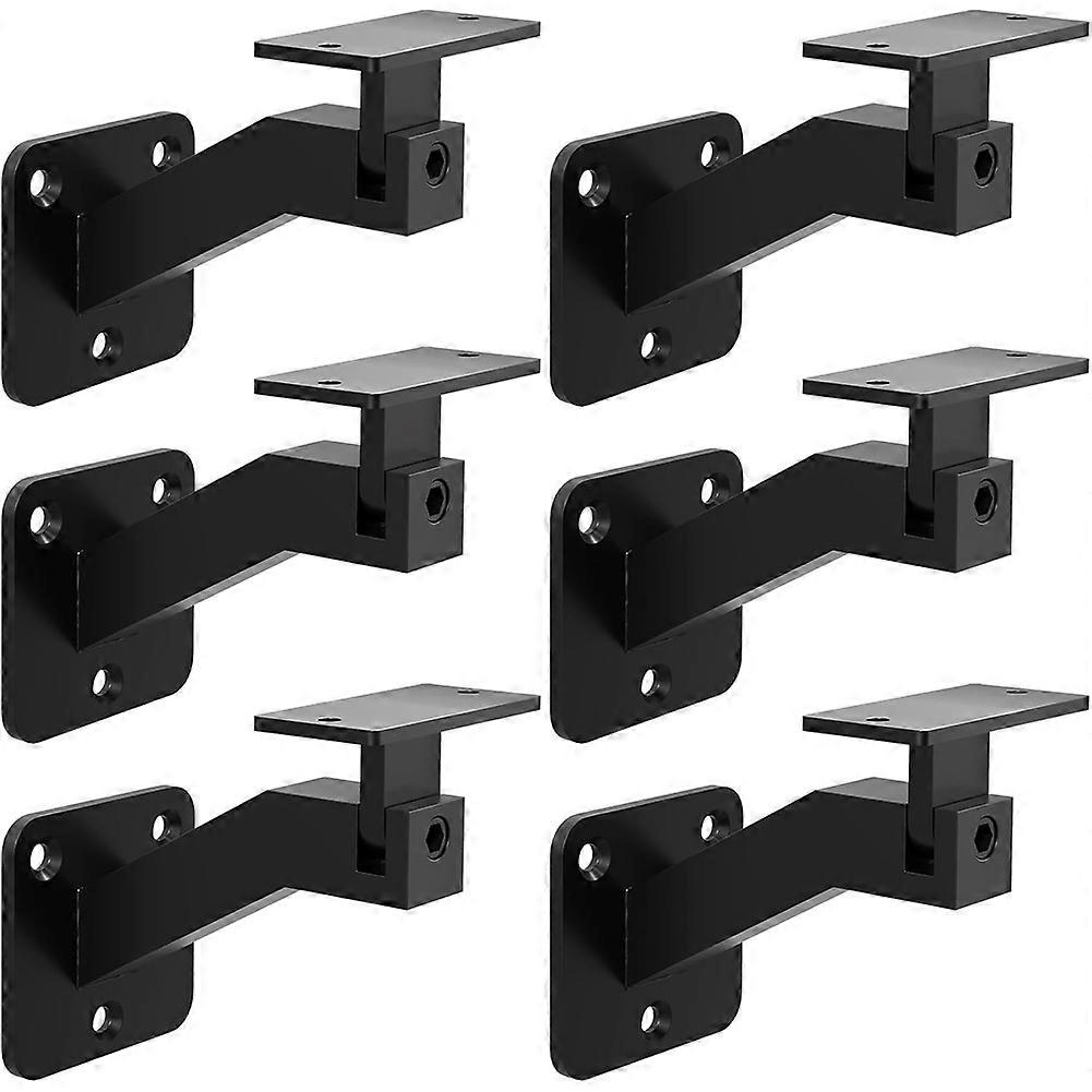 Set Aus 6 Schwenkbaren Und Verstellbaren Handlaufhalterungen, Moderne Treppenstützen, Geeignet Für Innen- Und Außentreppen