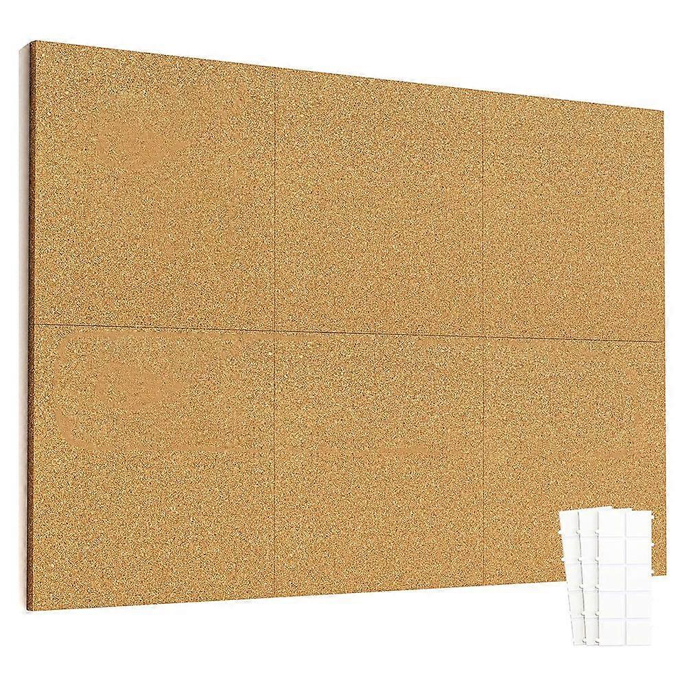 Korkfliesen 30,5 Cm X 30,5 Cm, Set Mit 6 Korkwandpaneelen Mit Ablösbaren Und Sicheren Klebestreifen, Große Kork-pinnwände