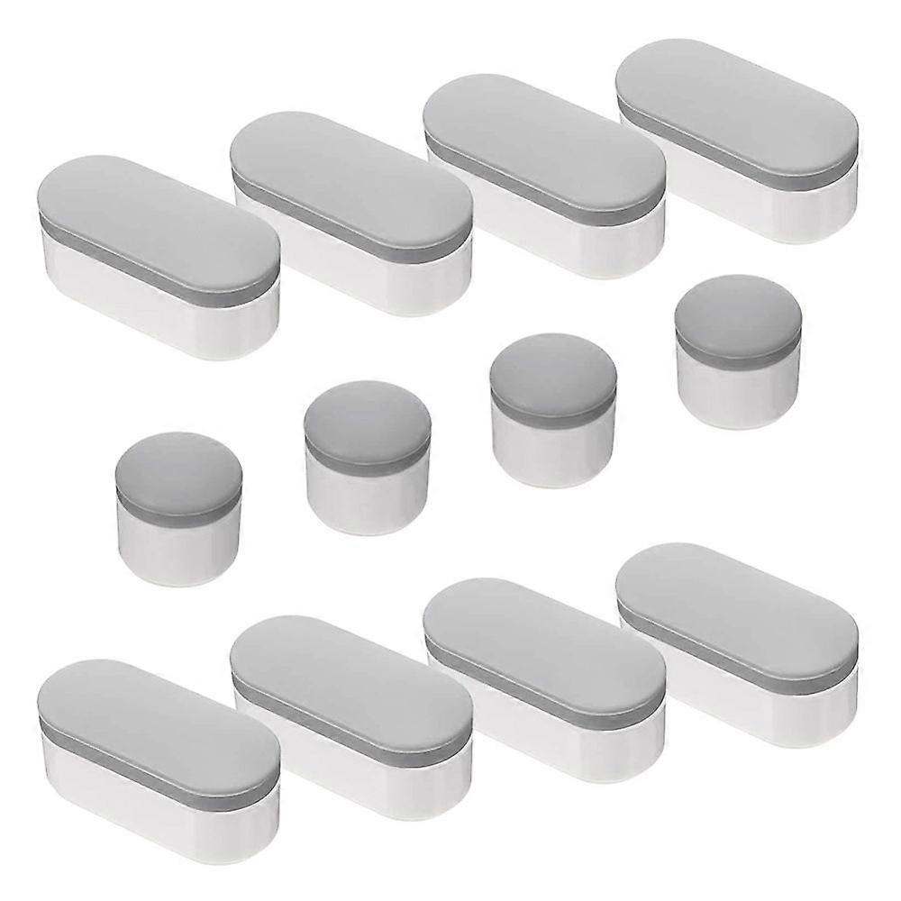 Set Mit 12 Universellen Toilettensitzpuffern, Inklusive Ersatzpolstern Aus Strapazierfähigem Klebegummi.