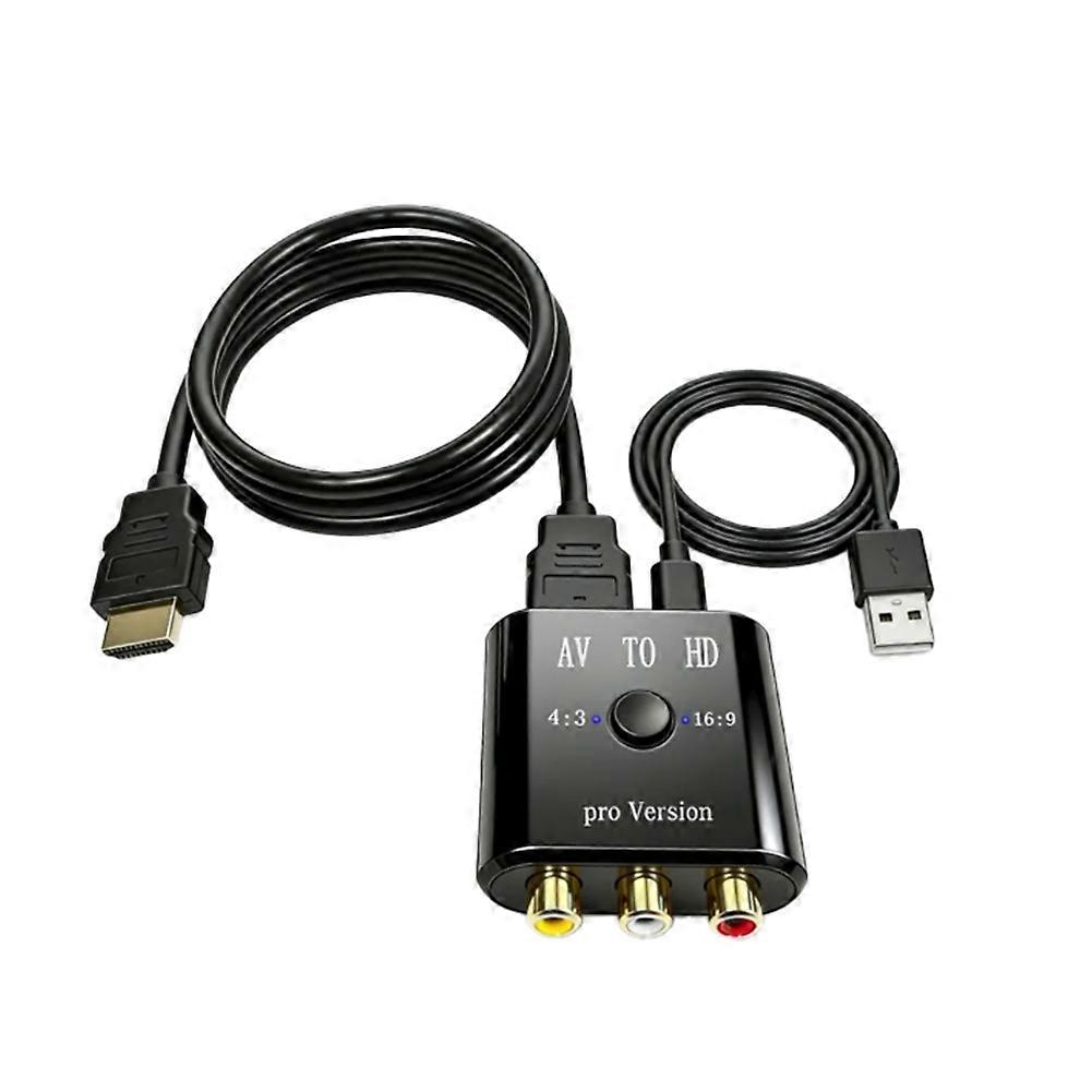 Rca Av-zu-hdmi-konverter, Kompatibel Mit Av/cvsb L/r, 1080p Hd-videobox, Ntsc- Und Pal-unterstützung. Ausgang