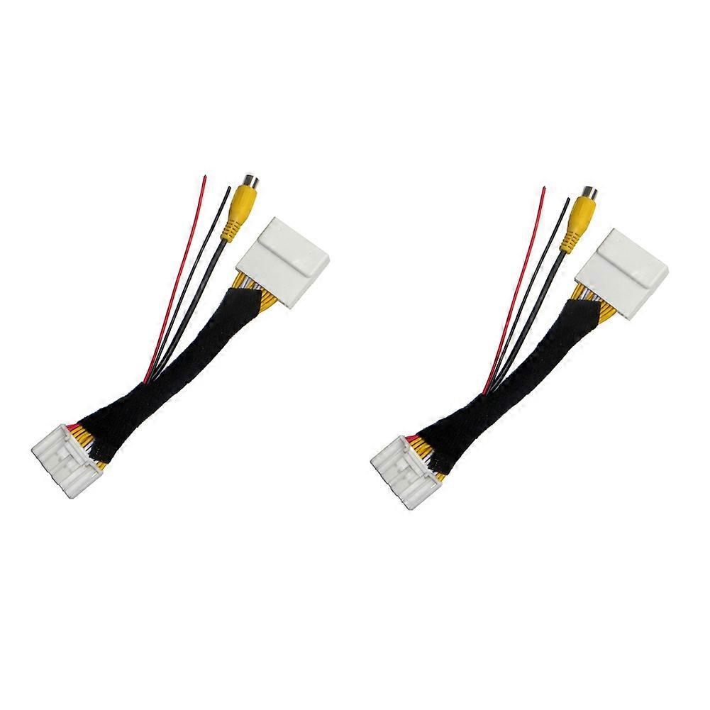 Packung Mit 2 Rca 28-pin-adaptern Für Auto-video-rückfahrkameras, Kompatibel Mit Den Modellen 2, 3, 6, Cx-5, Demio, Axela Roadster Und Mx-5 Miata.