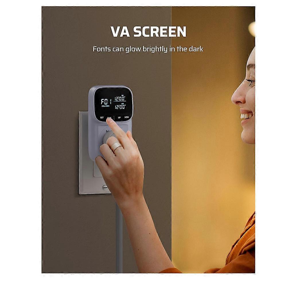 Digitaler Temperaturregler, 15 A/1800 W Thermostat, Netzstecker, -40 °f Bis 210 °f, Zyklischer Timer/countdown, Für Inkubator (us-stecker).