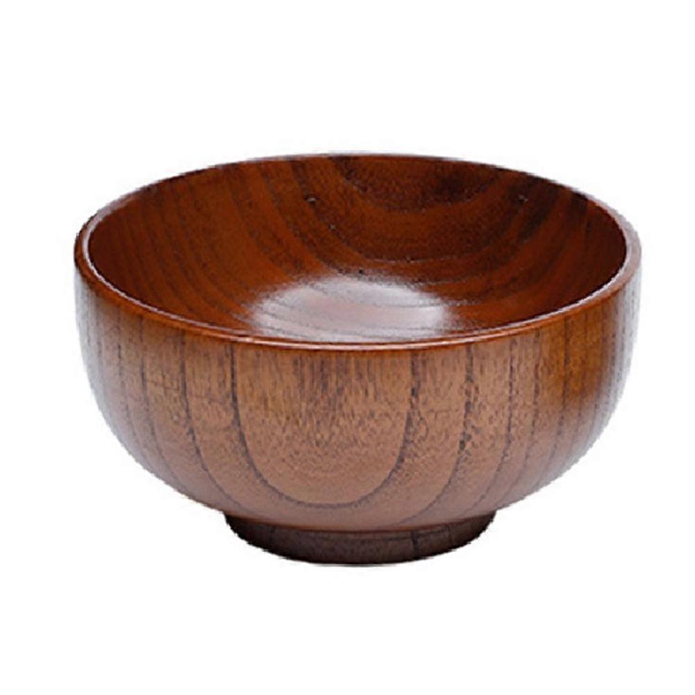 Chinesische Schale Aus Massivholz Und Jujube. Geeignet Für Instantnudeln, Suppen, Isoliert Und Bruchsicher, 16 Cm.
