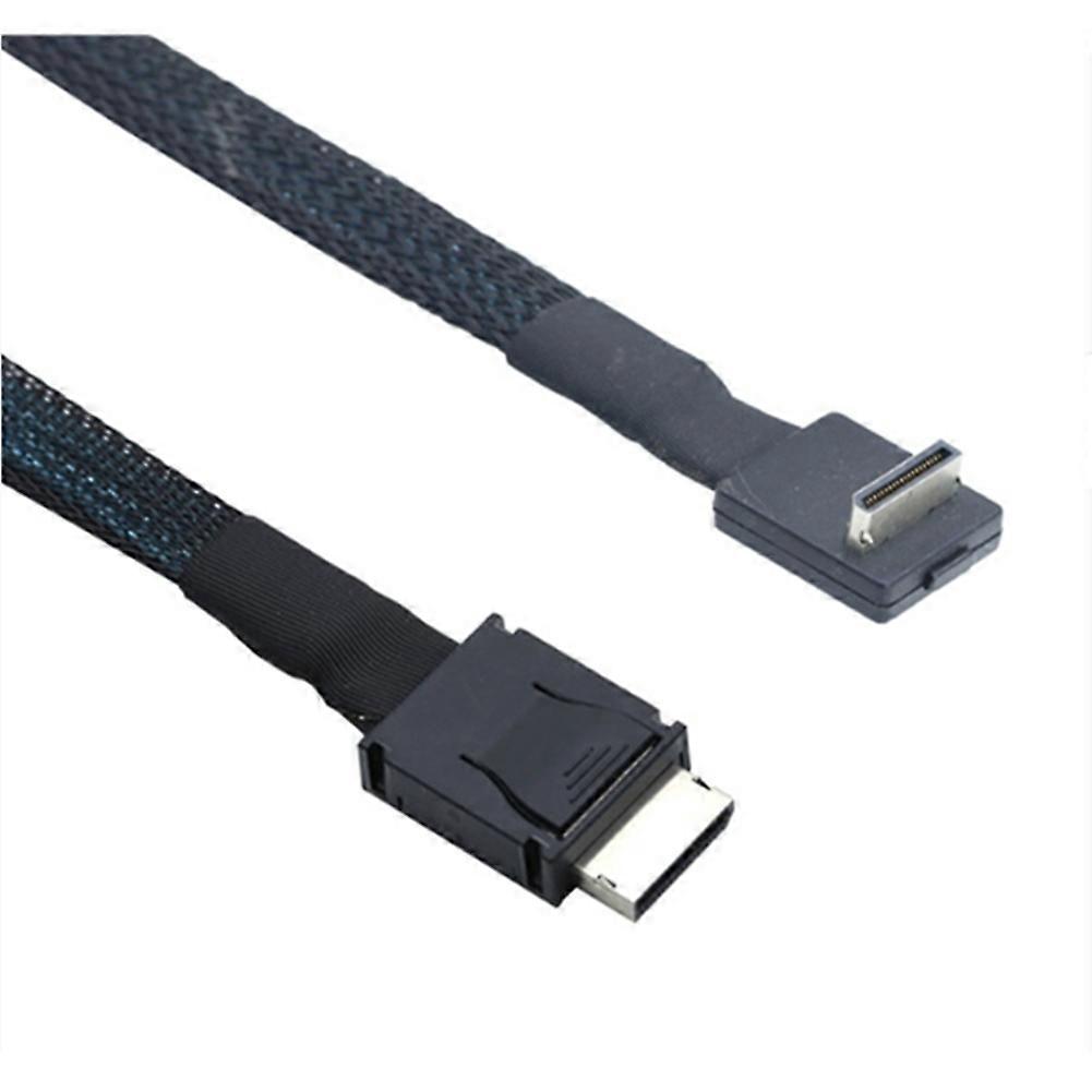 Oculink Pcie Pci-express Sff-8611 4i 42p Gerades Auf Oculink Sff-8611 4i 90° Abgewinkeltes Ssd-aktivdatenkabel, 0,5 M